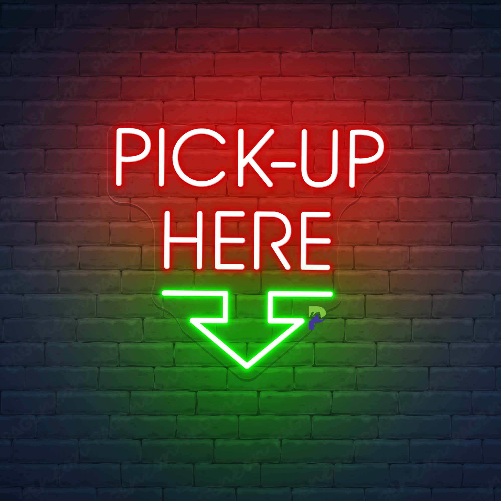 Pick-up Here Neon Sign Deli Arrow Led Light