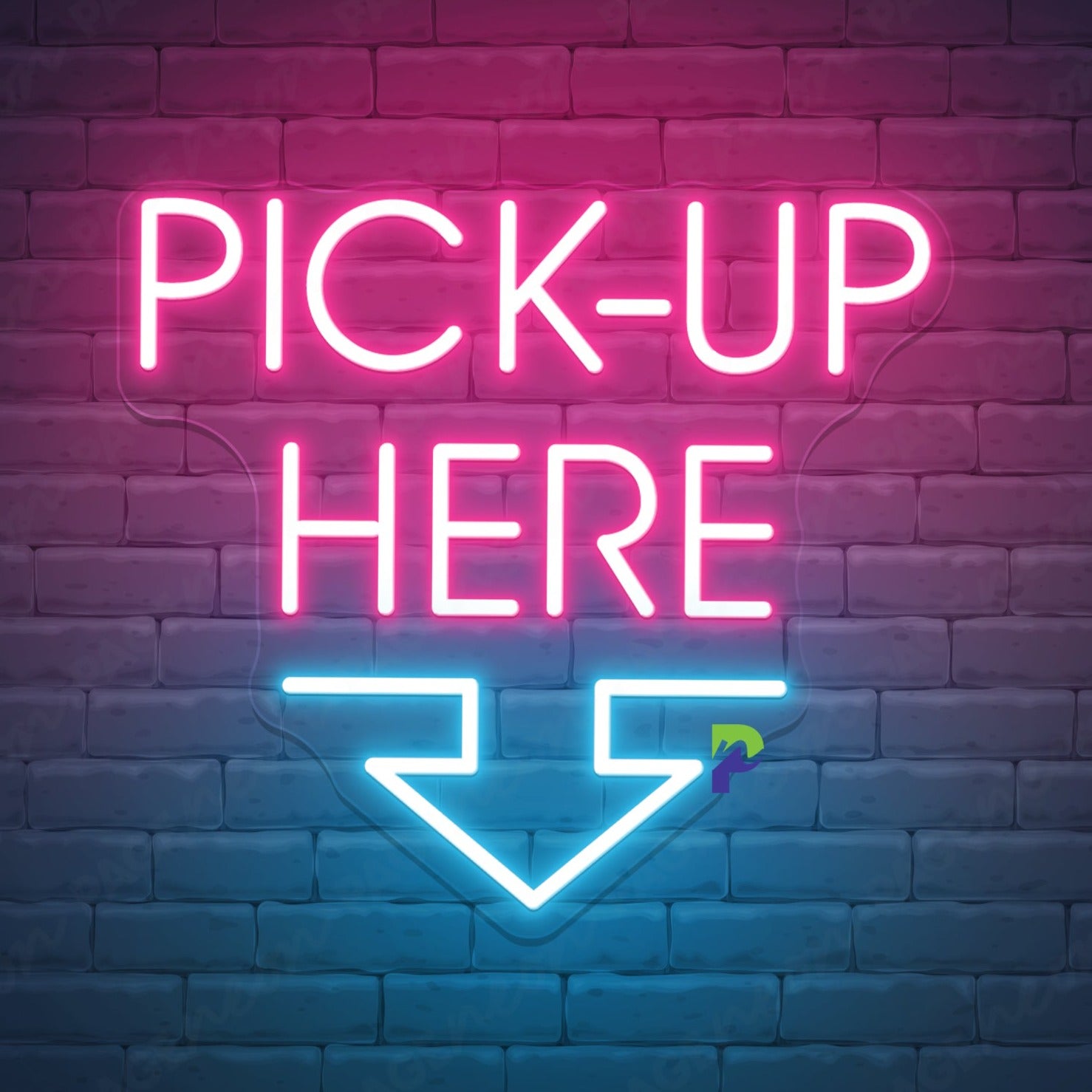 Pick-up Here Neon Sign Deli Arrow Led Light