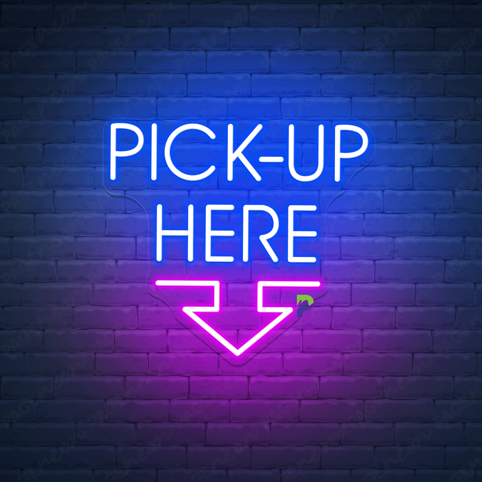 Pick-up Here Neon Sign Deli Arrow Led Light