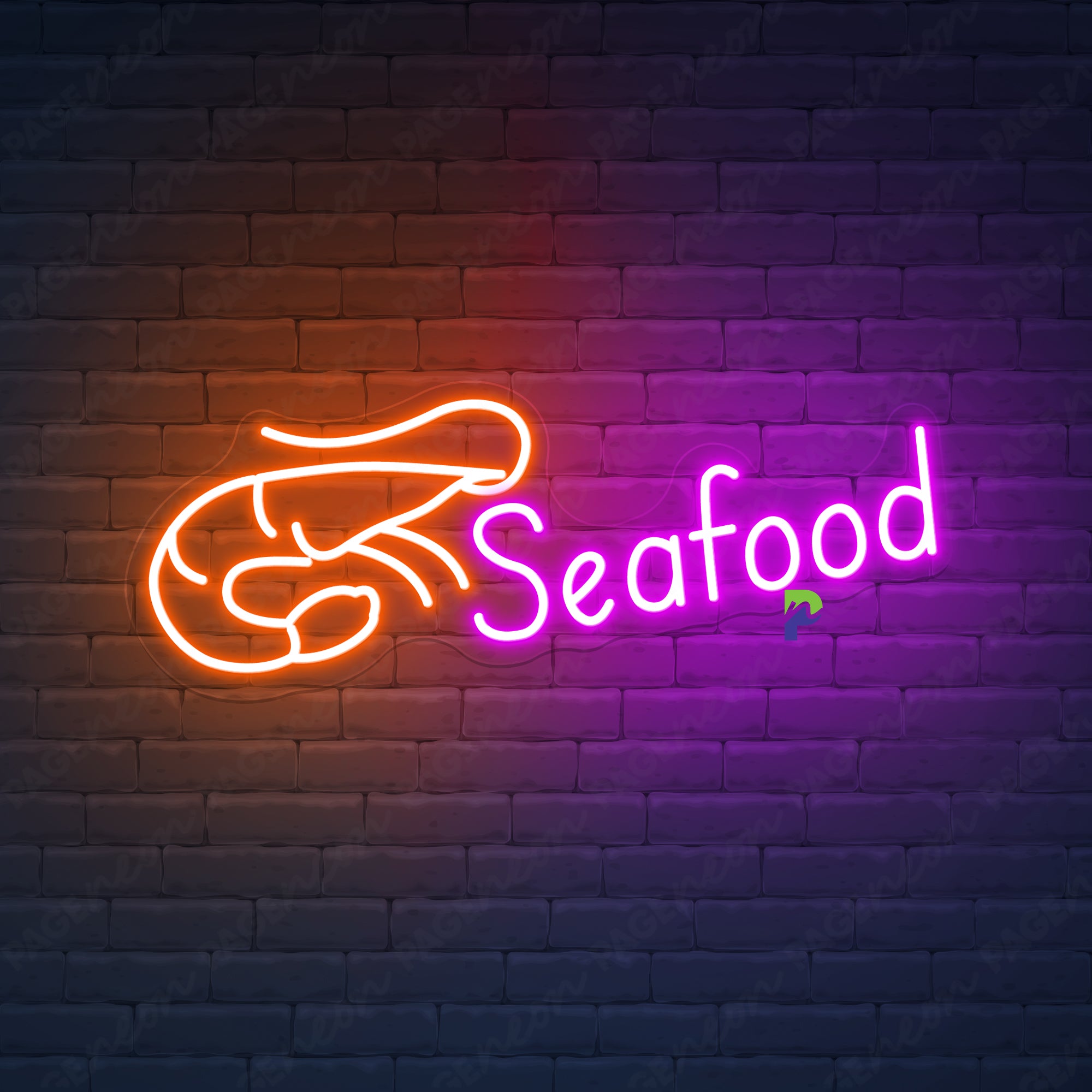 Seafood Neon Sign Restaurant Led Light