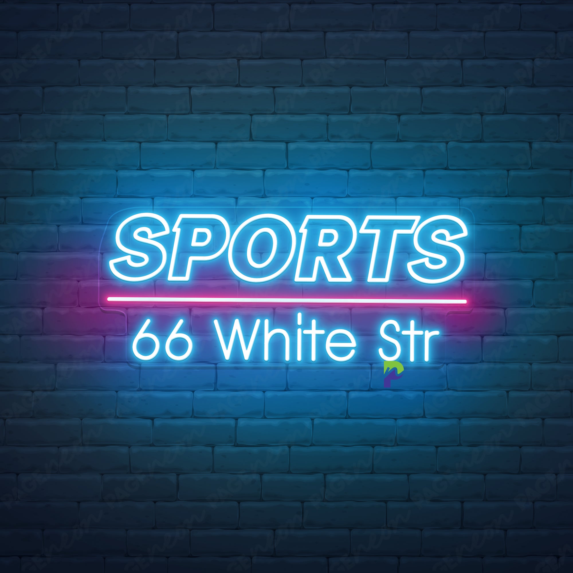 Sports Neon Sign Custom Business Led Light