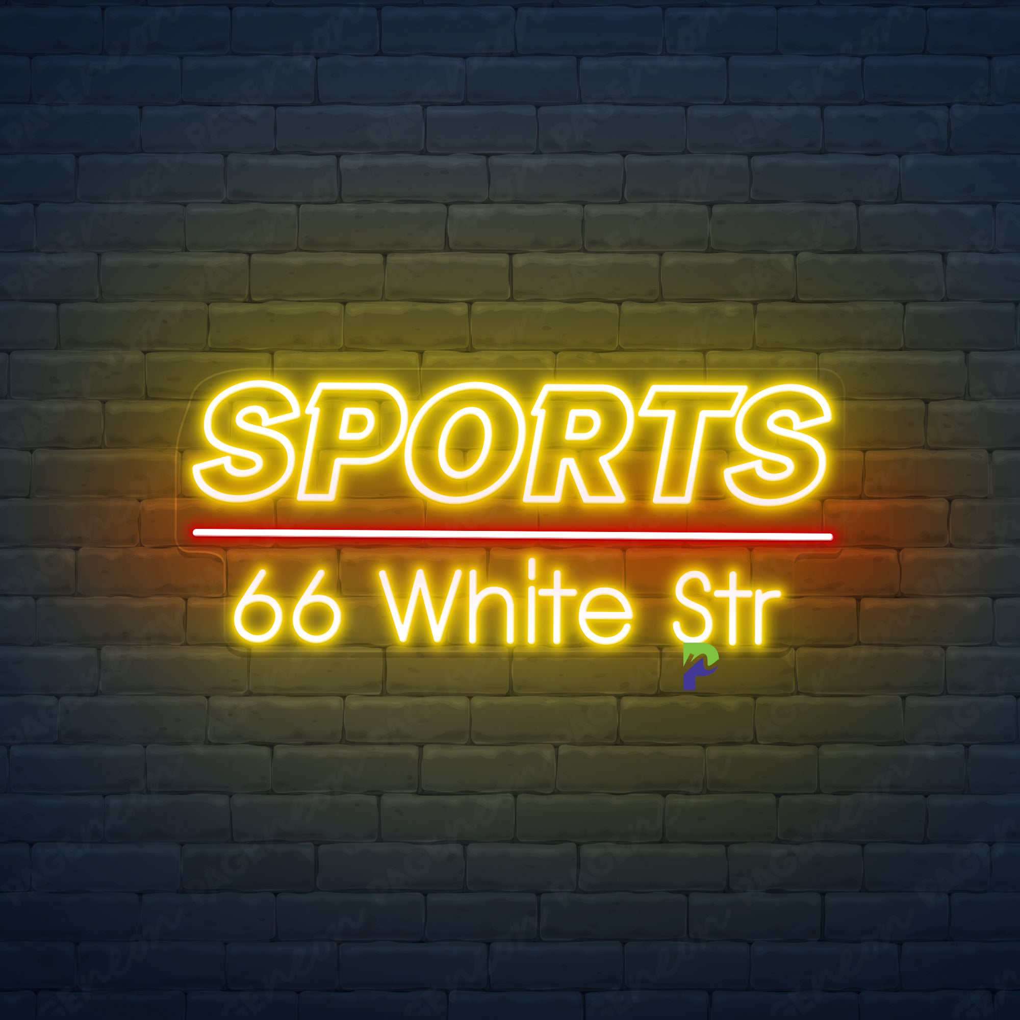Sports Neon Sign Custom Business Led Light