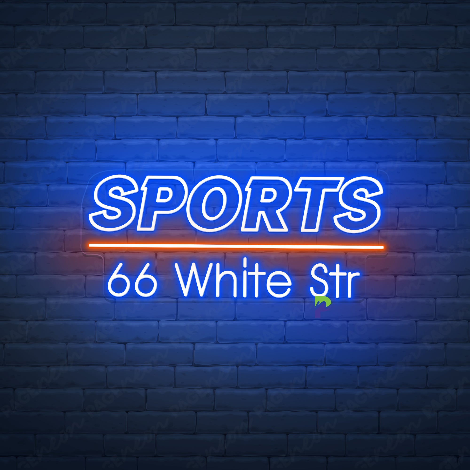 Sports Neon Sign Custom Business Led Light