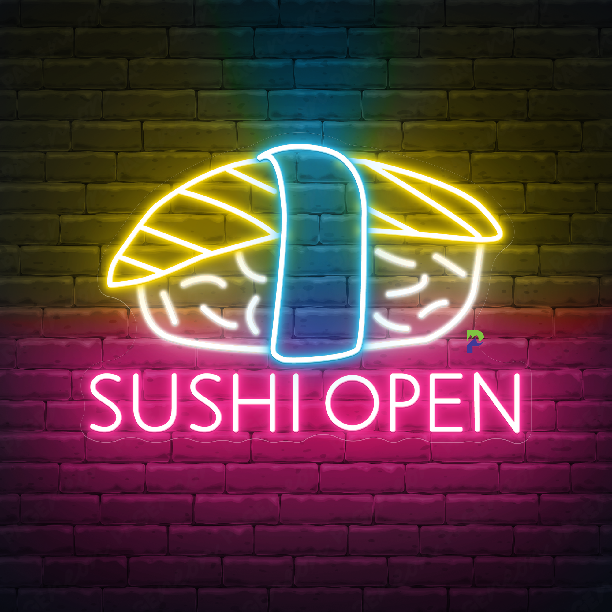 Sushi Neon Sign Open Restaurant Led Light