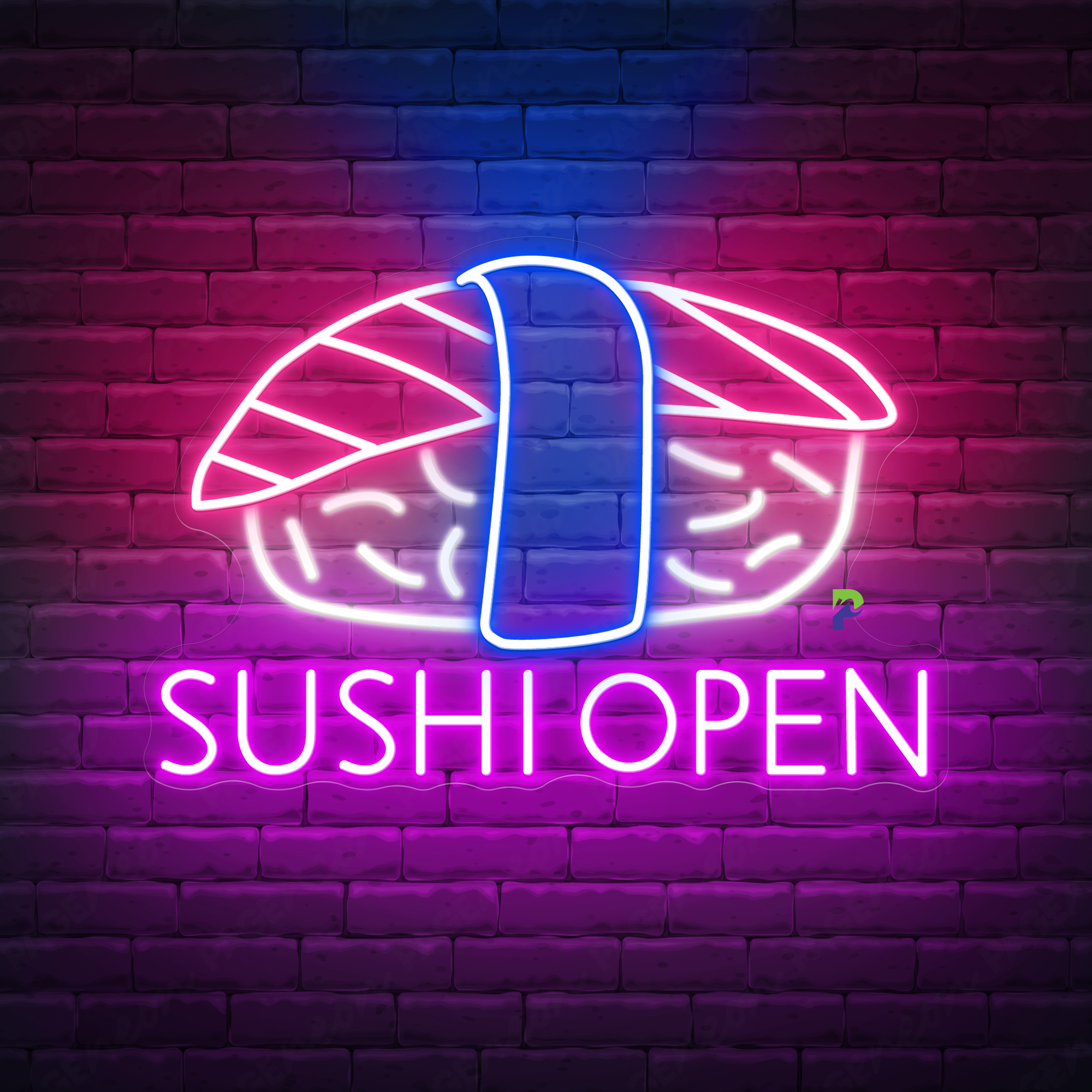 Sushi Neon Sign Open Restaurant Led Light