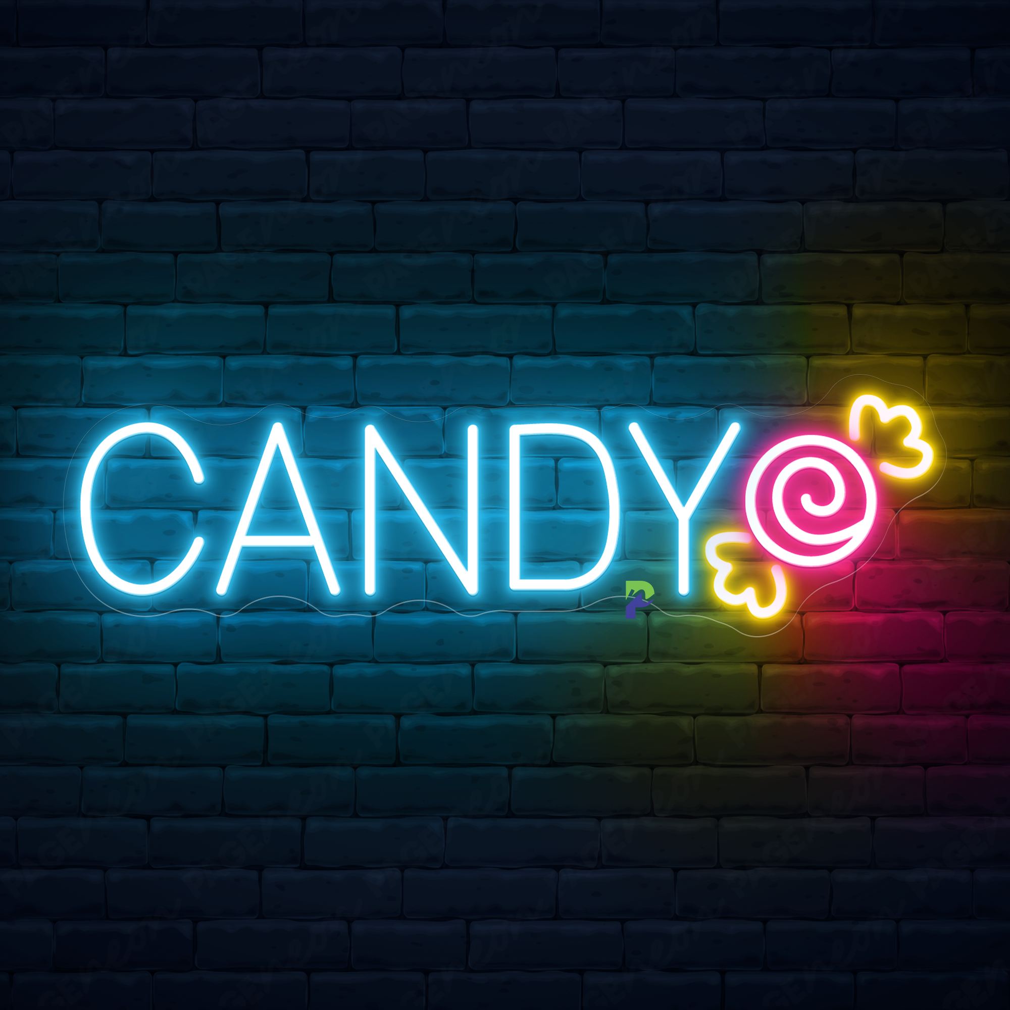 Neon Sweets Sign Candy Led Light