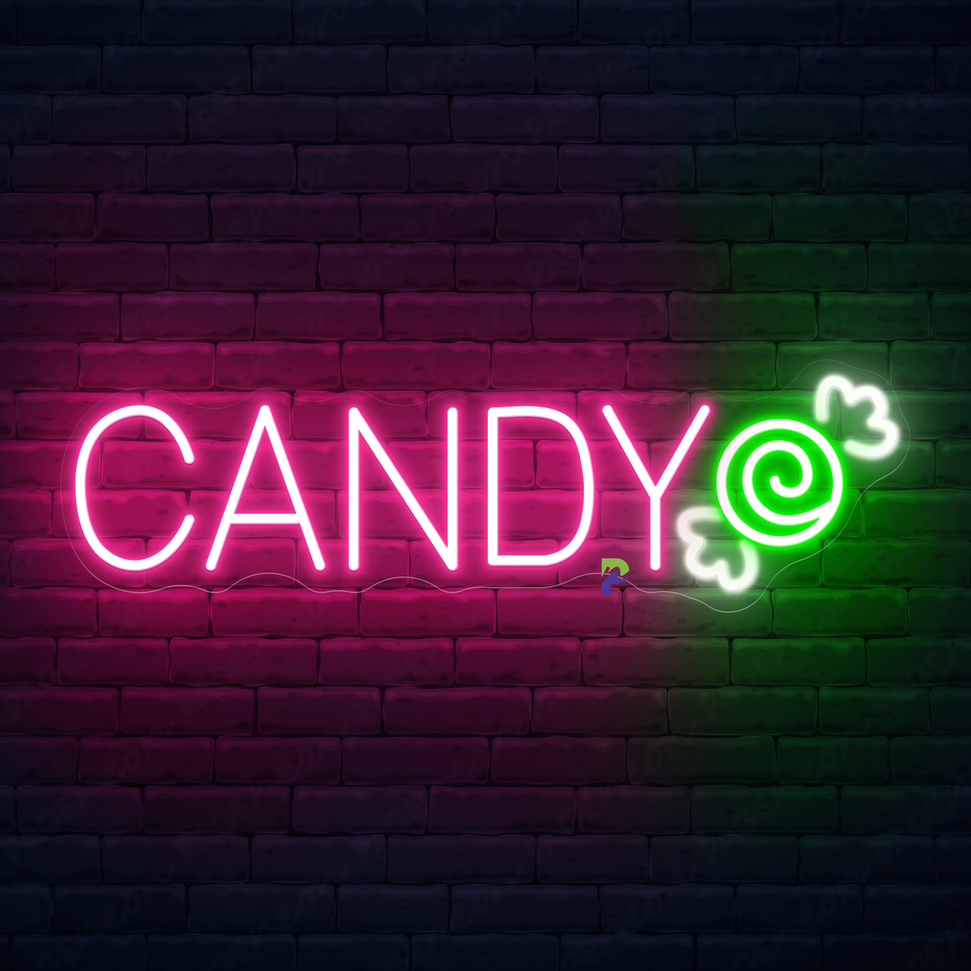 Neon Sweets Sign Candy Led Light
