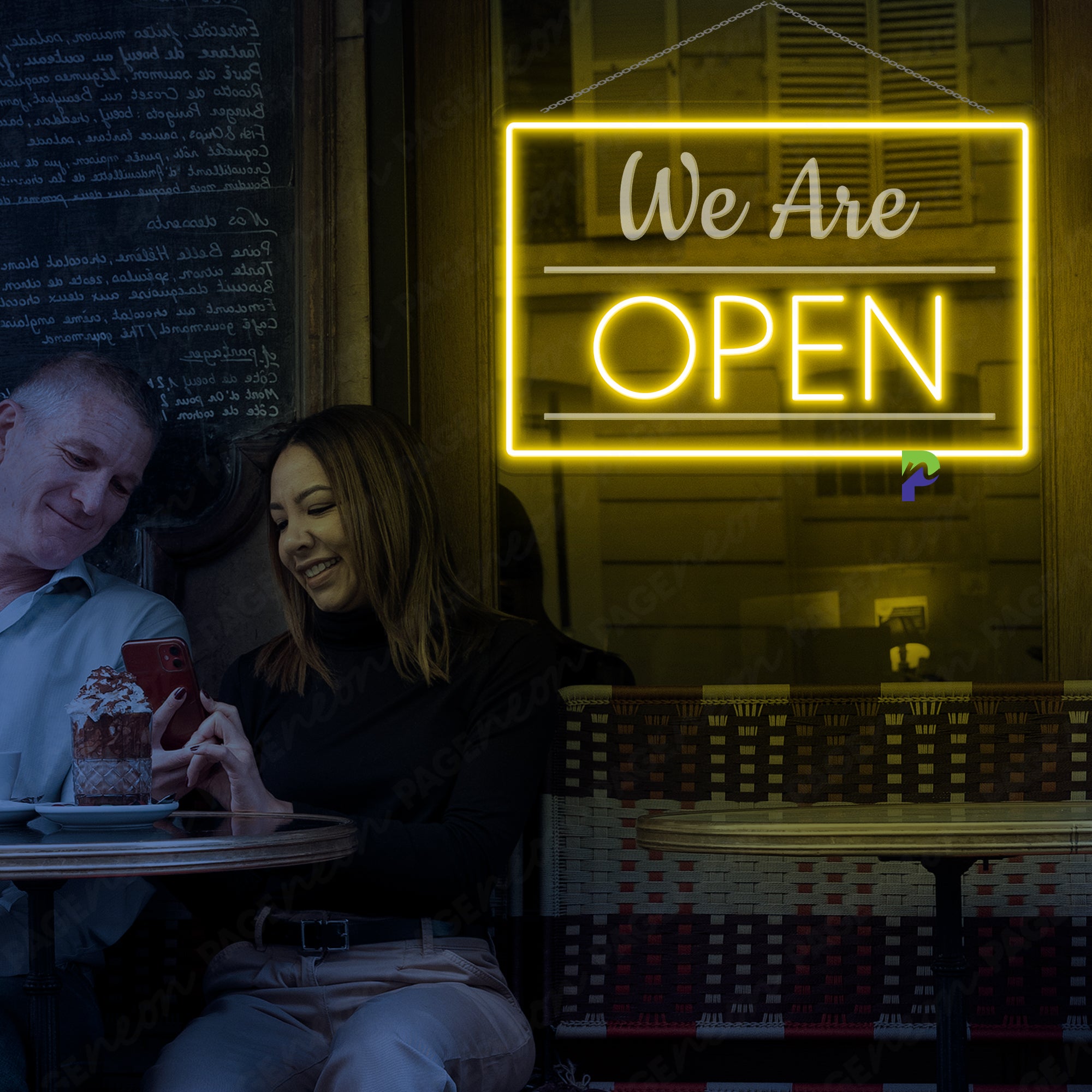 We Are Open Neon Sign Large Business Led Light