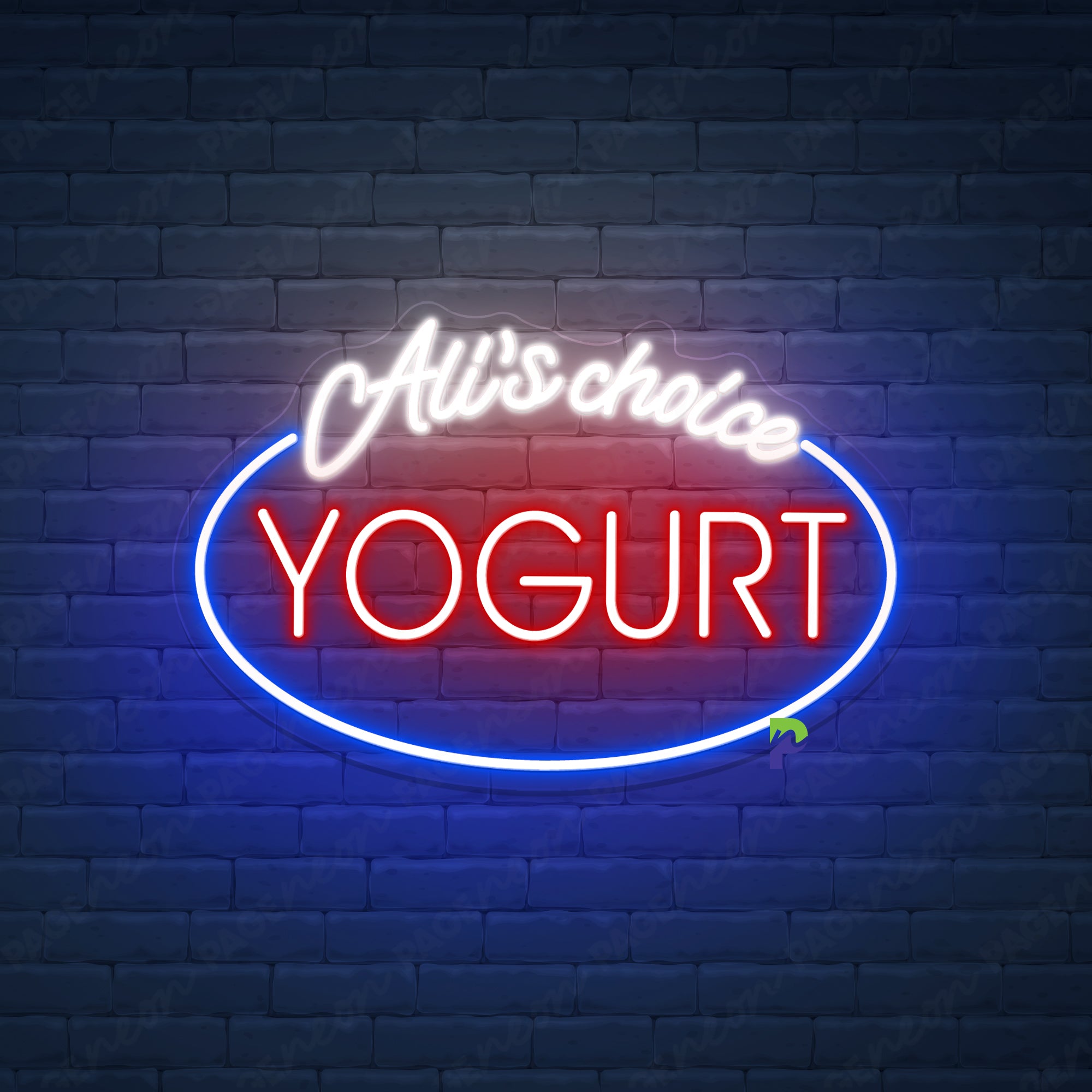 Yogurt Neon Sign Custom Name Led Light