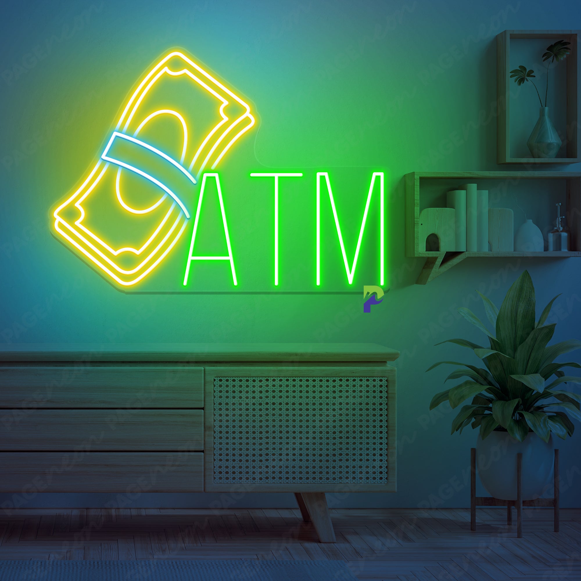Neon ATM Sign Business Led Light