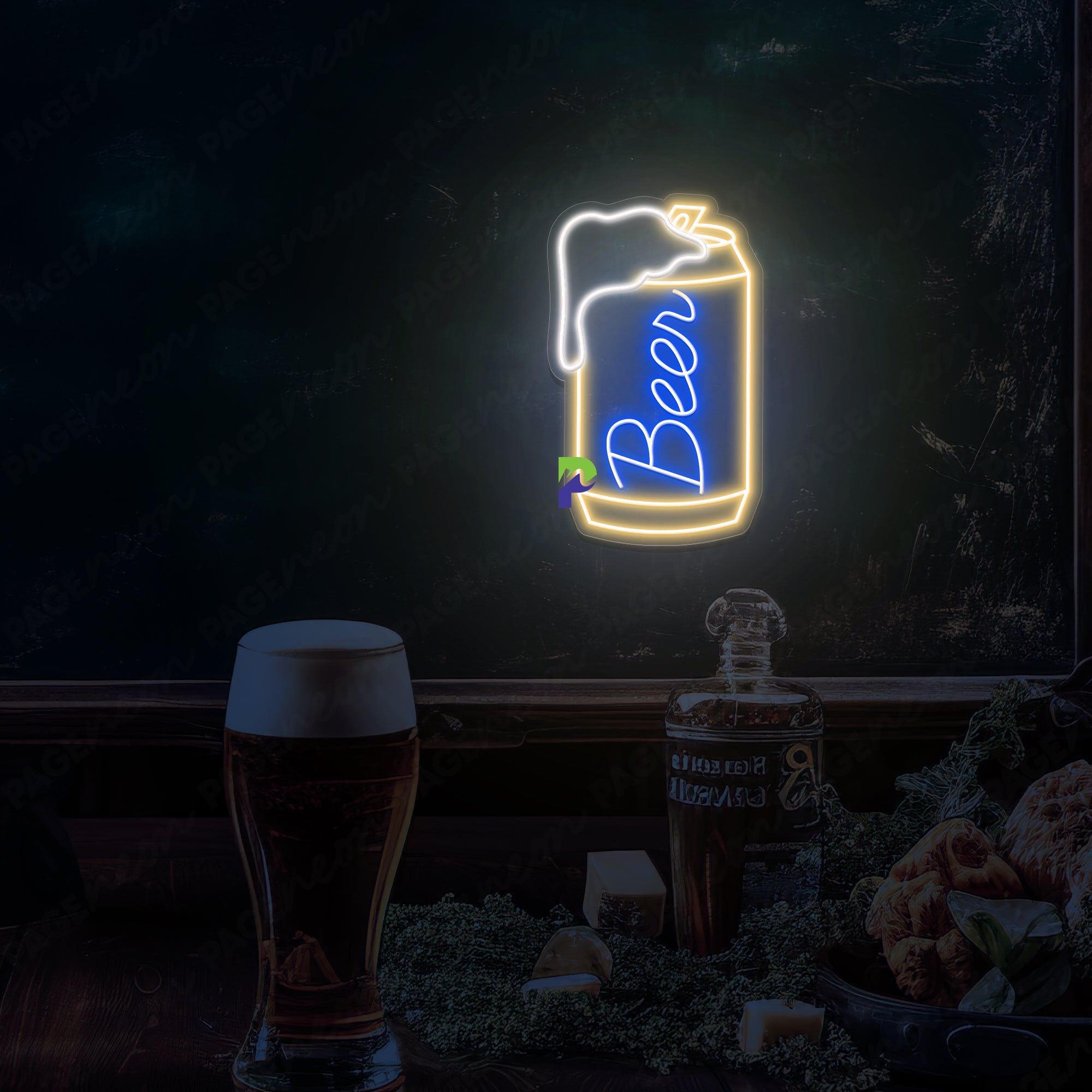 Beer Can Neon Sign Led Light