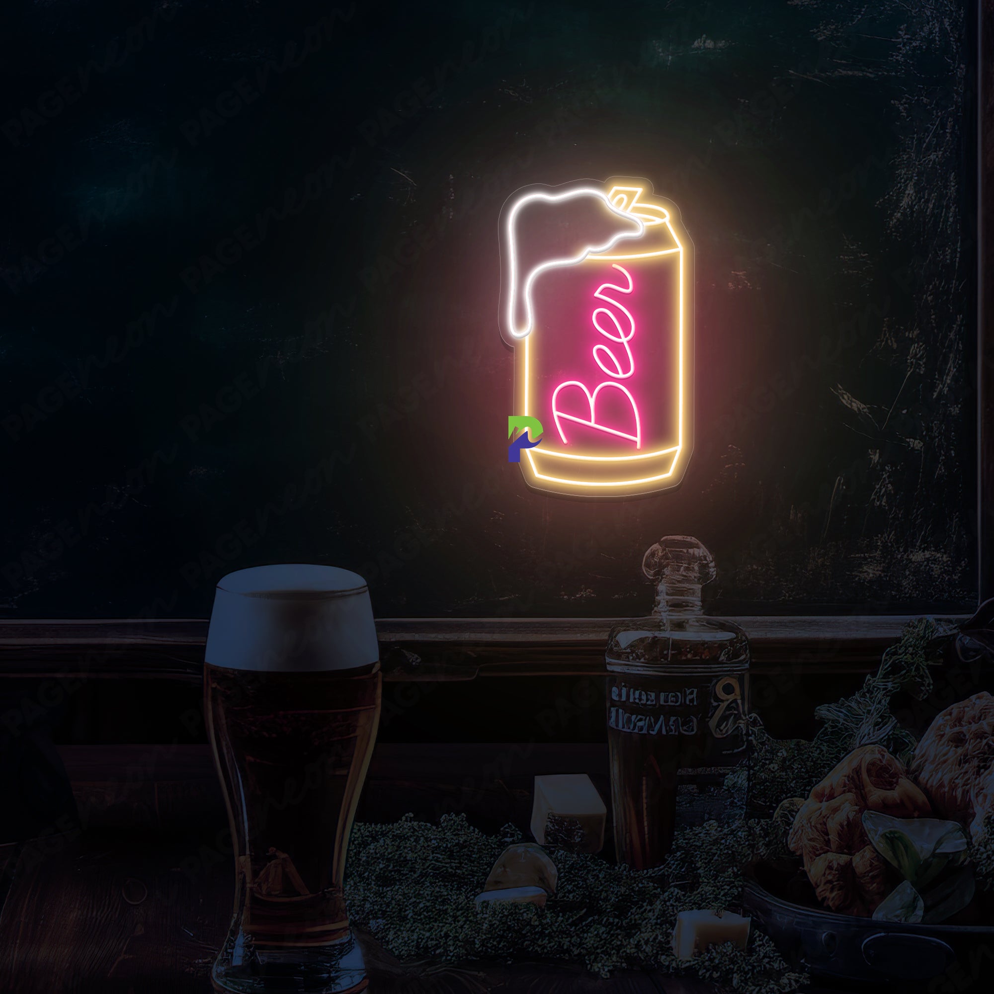 Beer Can Neon Sign Led Light