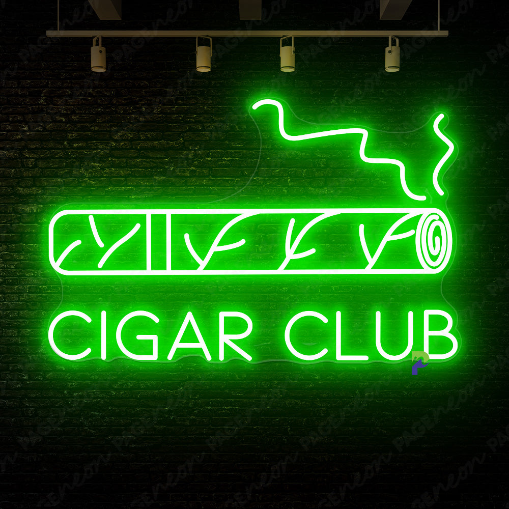 Cigar Club Neon Sign Man Cave Led Light
