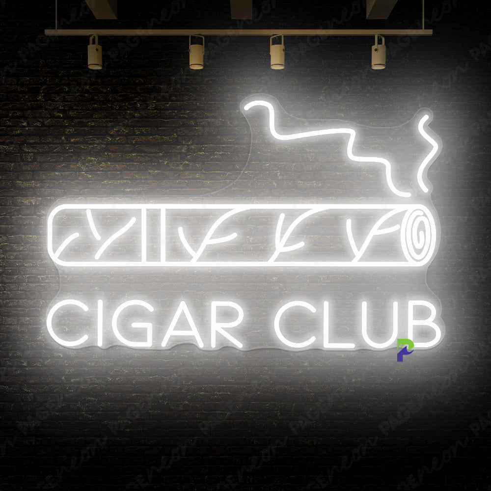 Cigar Club Neon Sign Man Cave Led Light