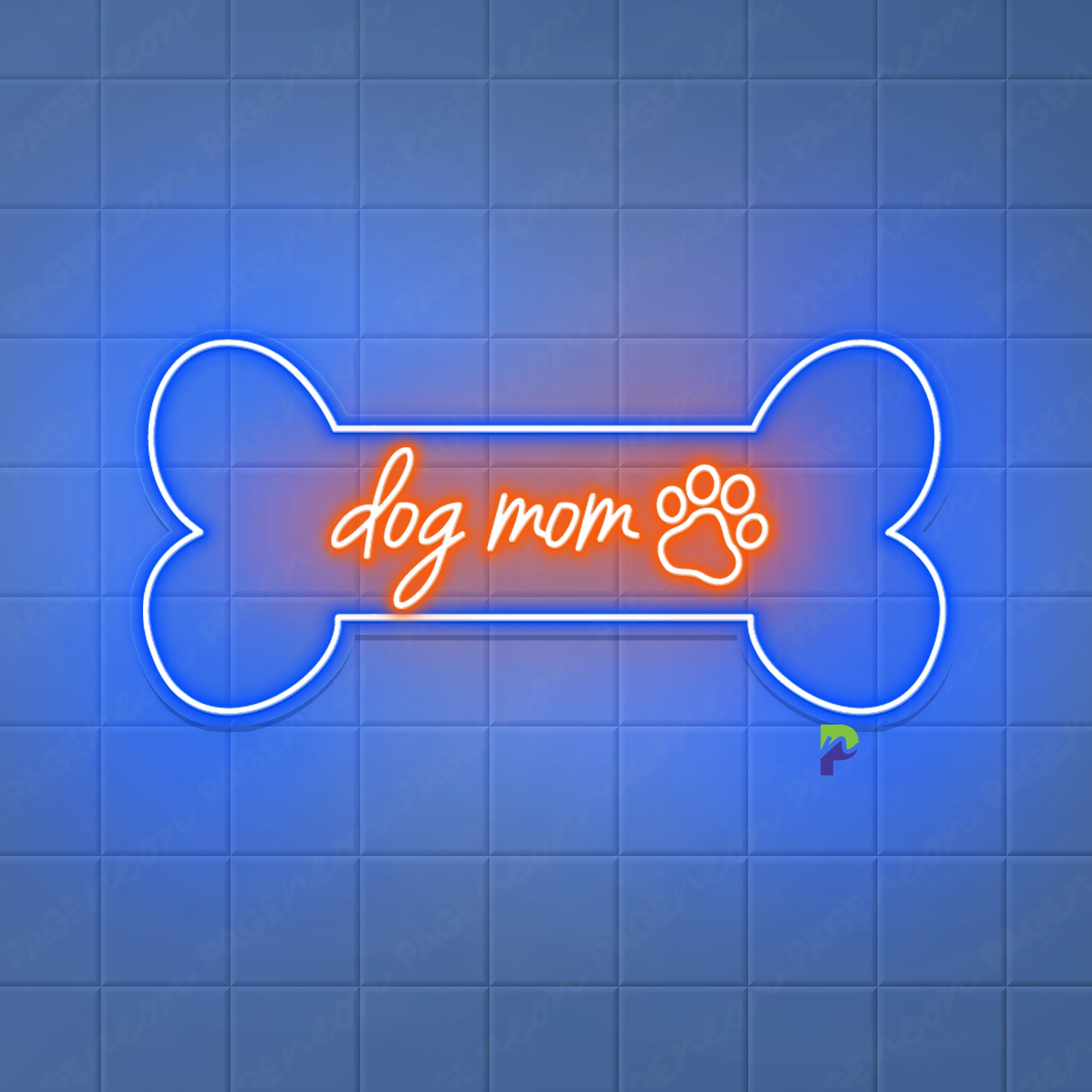 Dog Mom Neon Sign Animal Bone Led Light