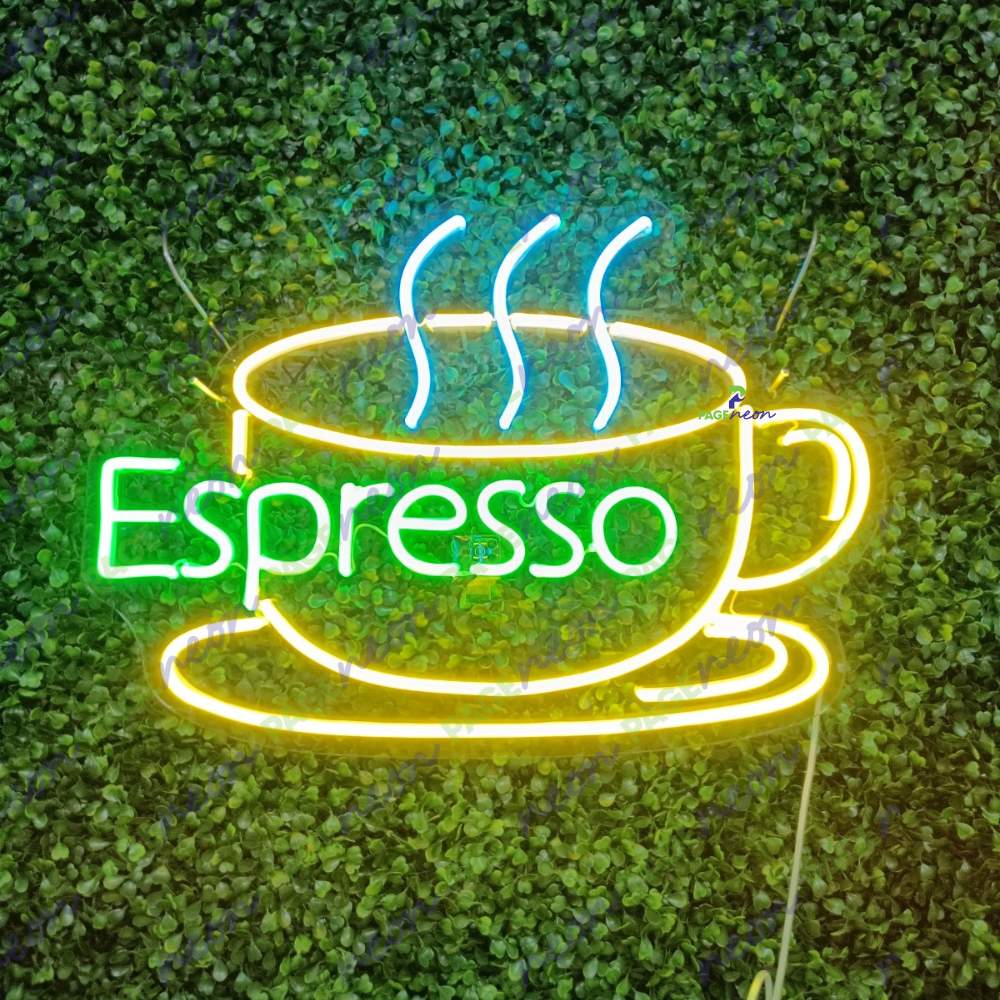 Neon Coffee Sign Coffee Cup LED Light - PageNeon