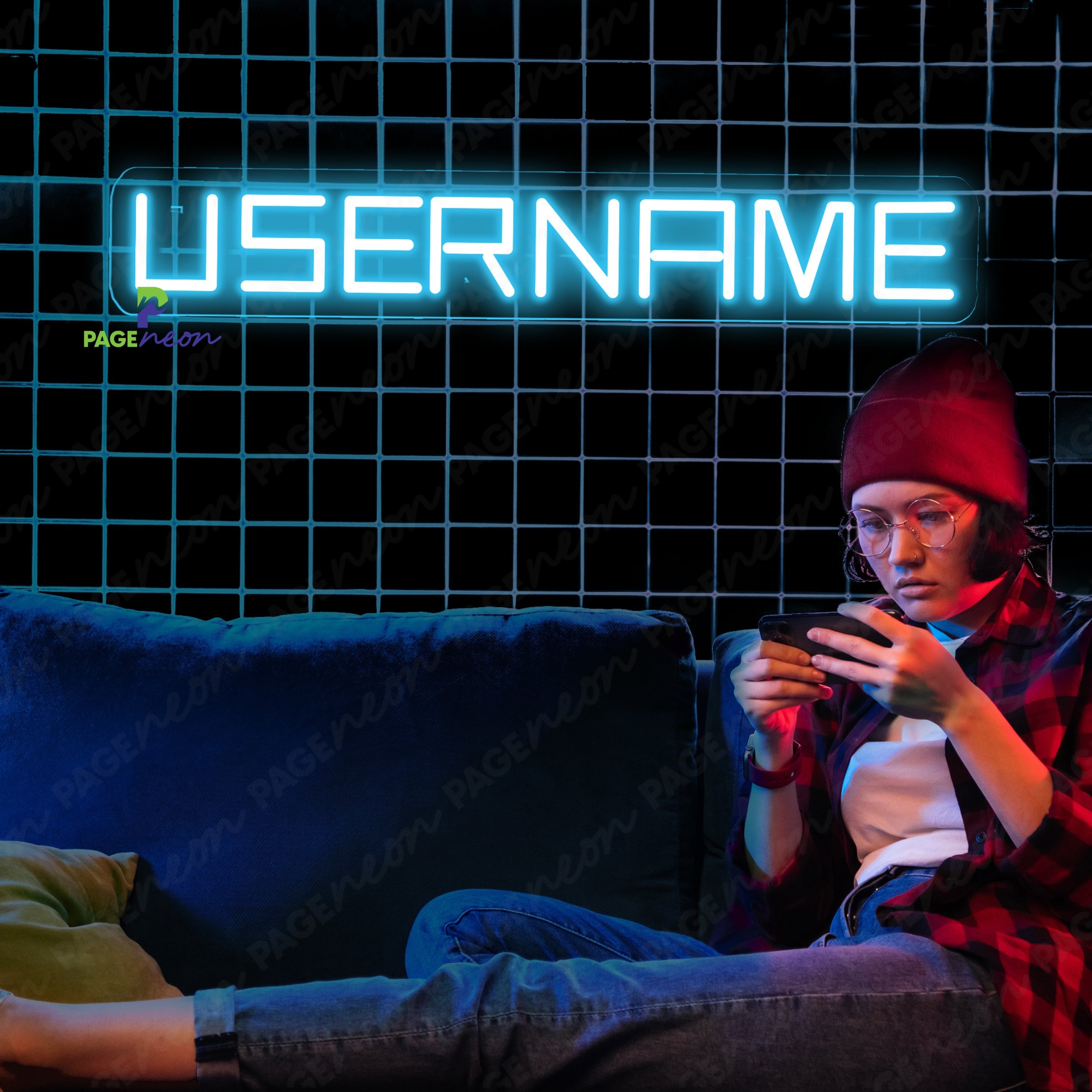 Custom Gamertag Neon Sign Led Light For Gaming Room