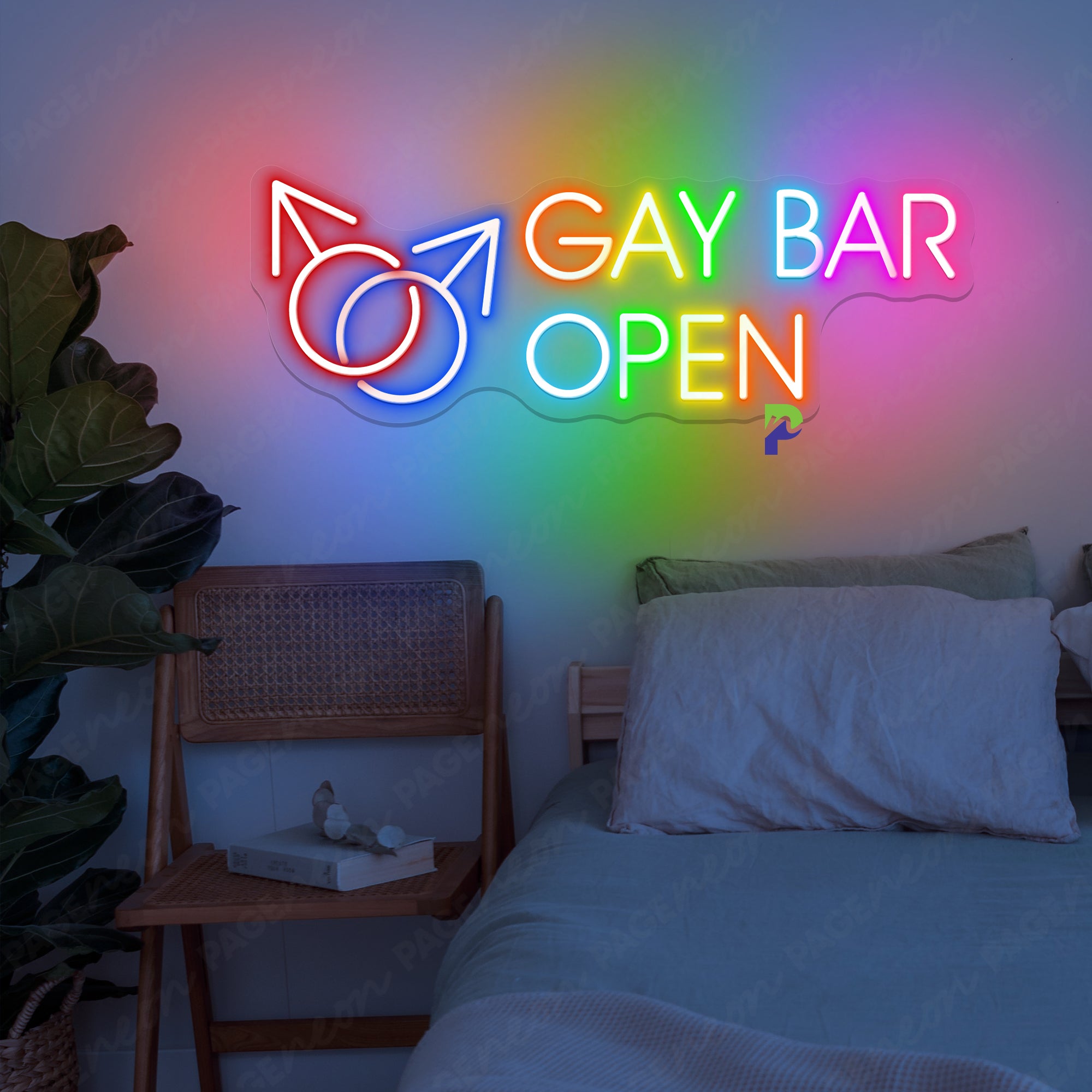 Gay Bars Neon Open Sign Led Light For LGBTQ+ Bar