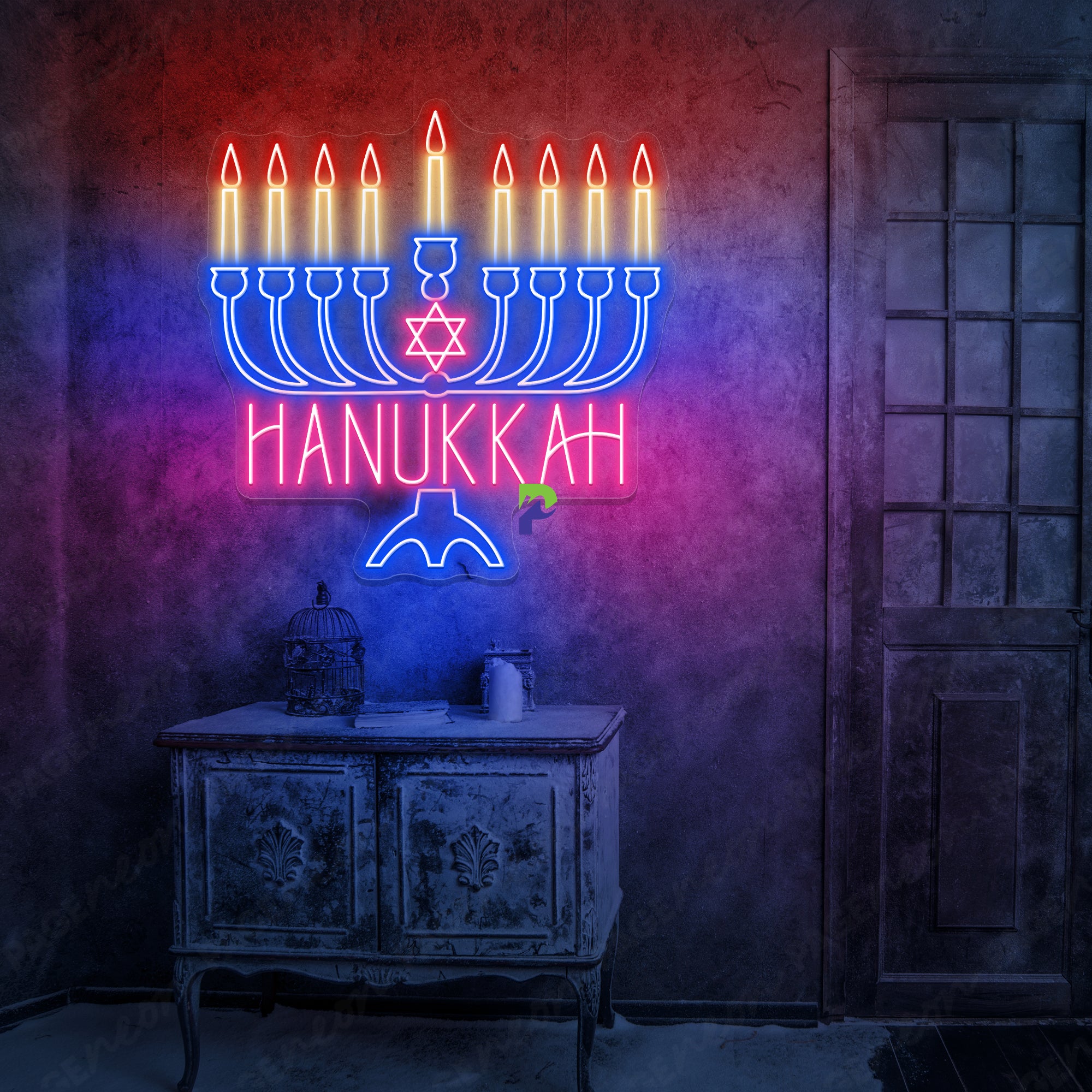 Hanukkah Neon Sign Led Light