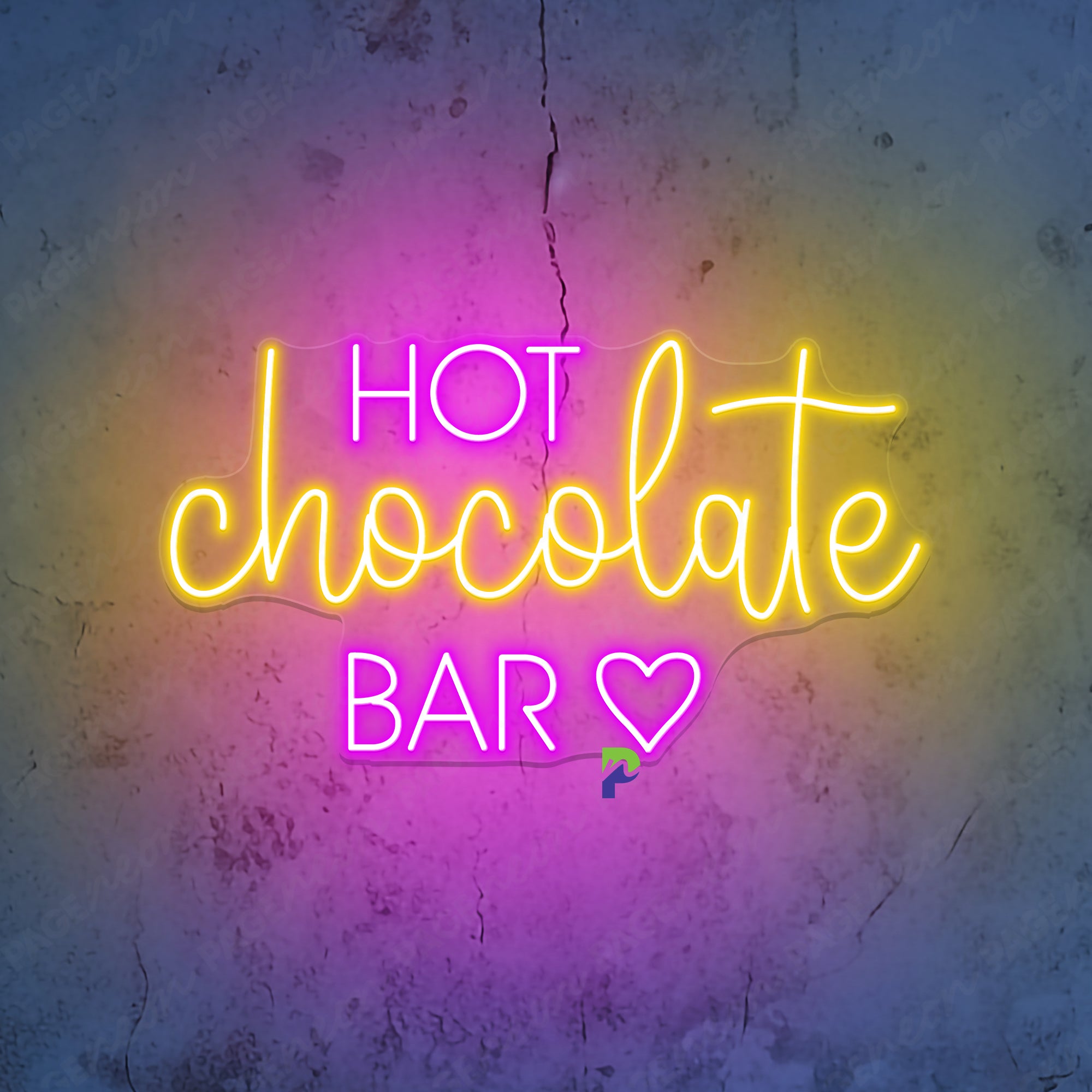 Hot Chocolate Bar Neon Sign Cute Led Light
