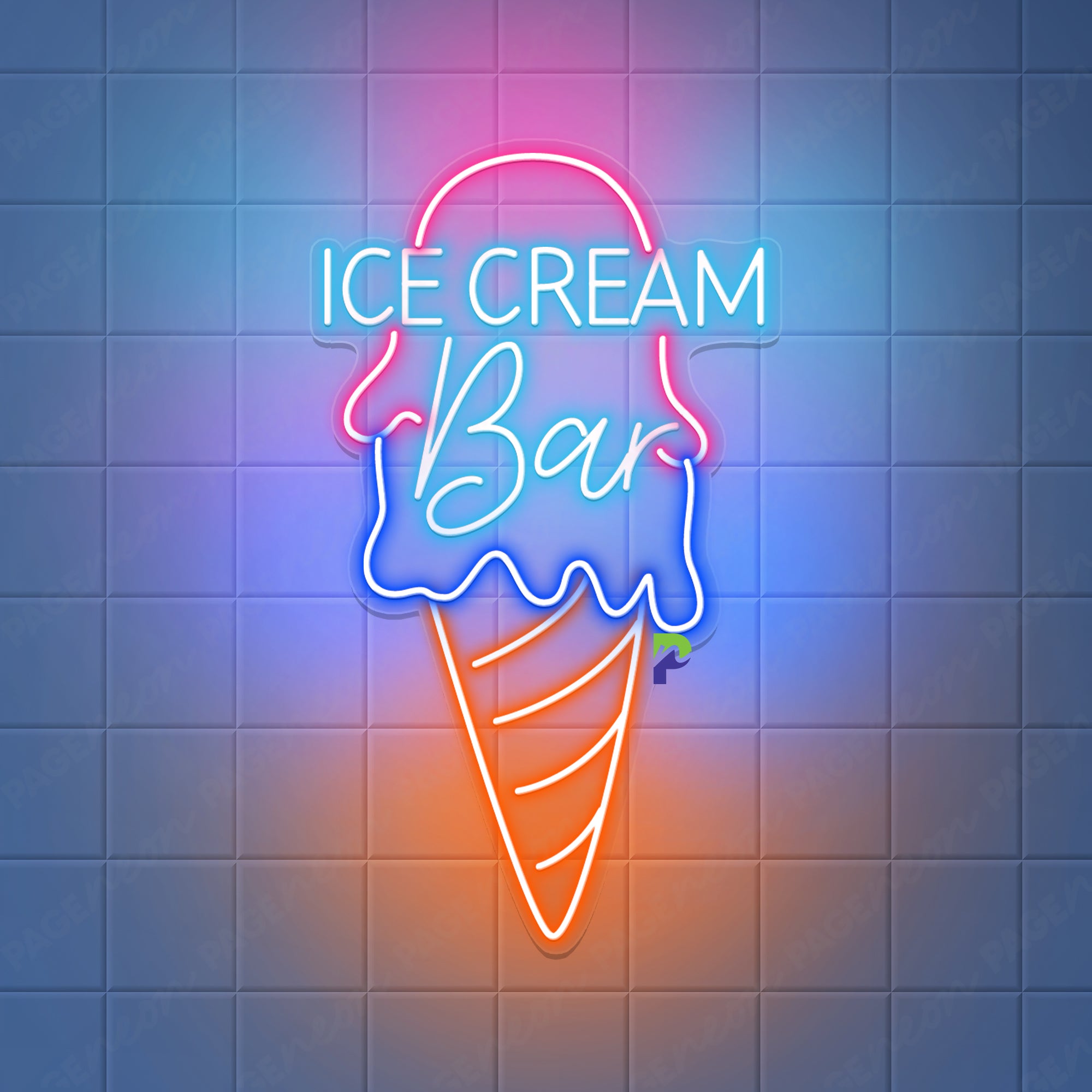 Ice Cream Bar Neon Sign Coffee Led Light