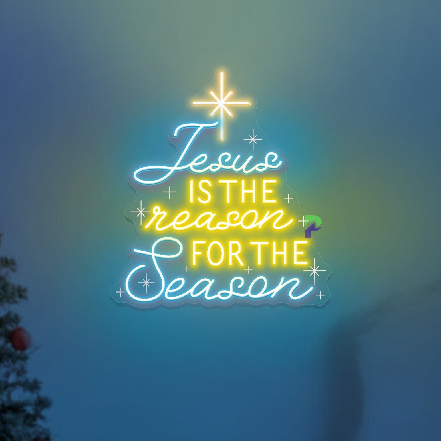 Jesus Is The Reason For The Season Neon Sign Led Light