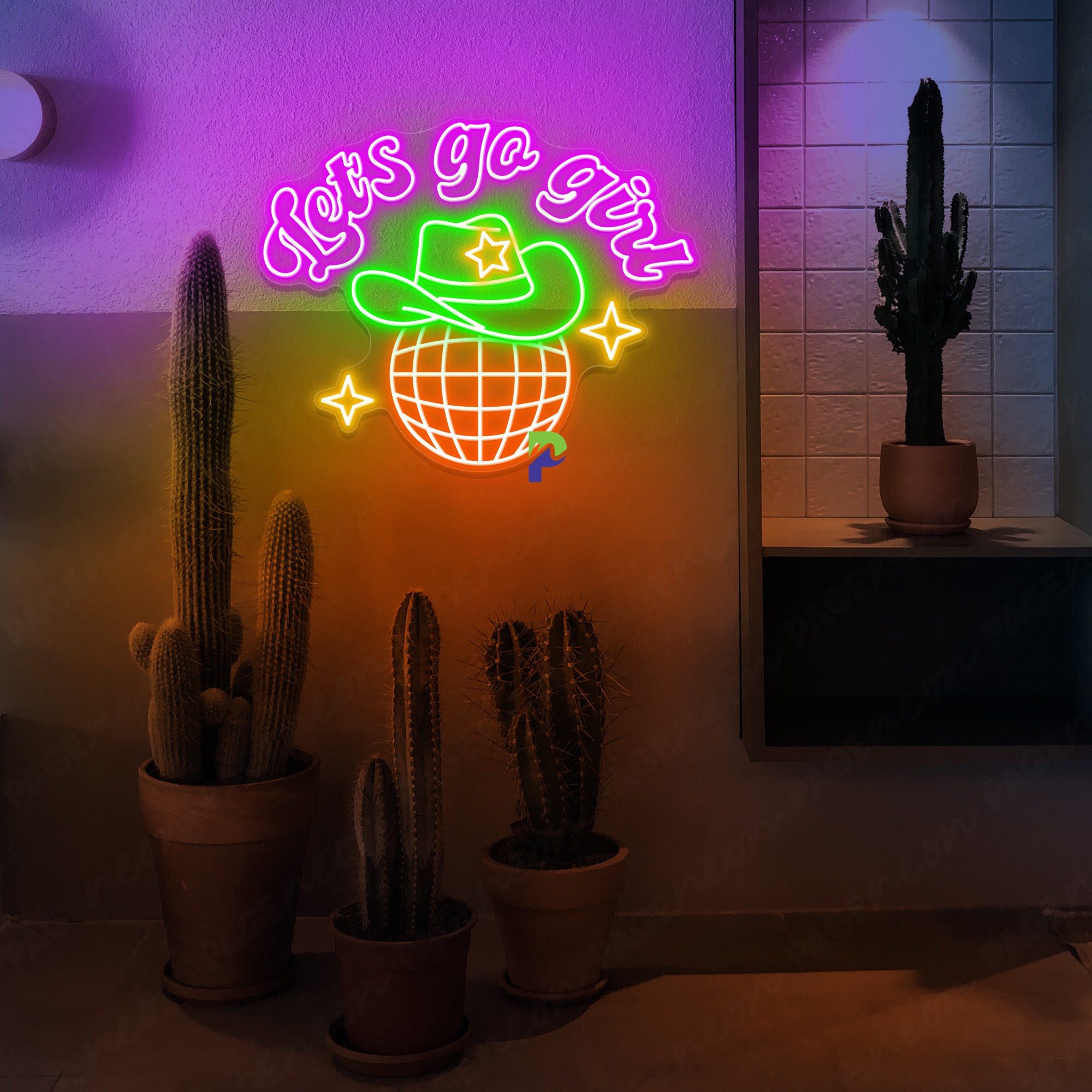 Neon Let's Go Girls Sign Party Led Light