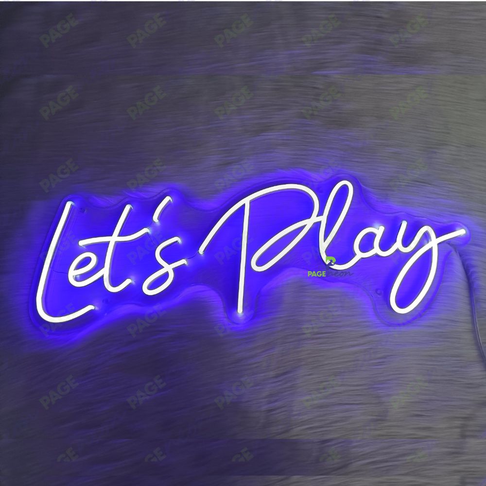 Lets Play Neon Sign Gamer Led Light