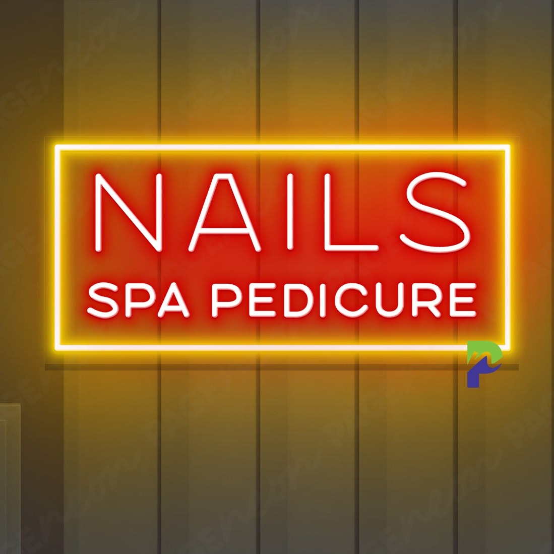 Nails Spa Pedicure Neon Sign Simple Led Light