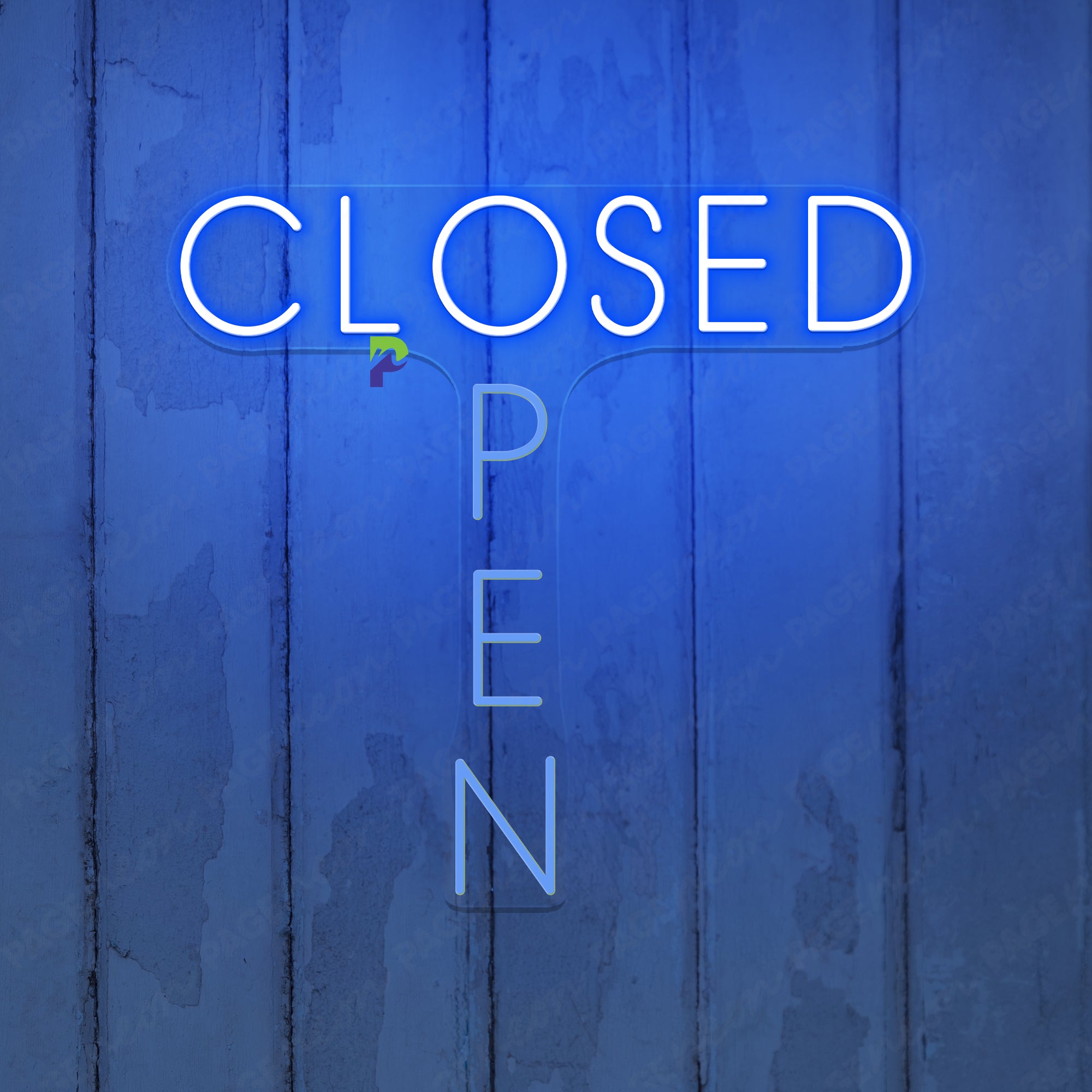 T-Shaped Open Closed Neon Sign Business Led Light