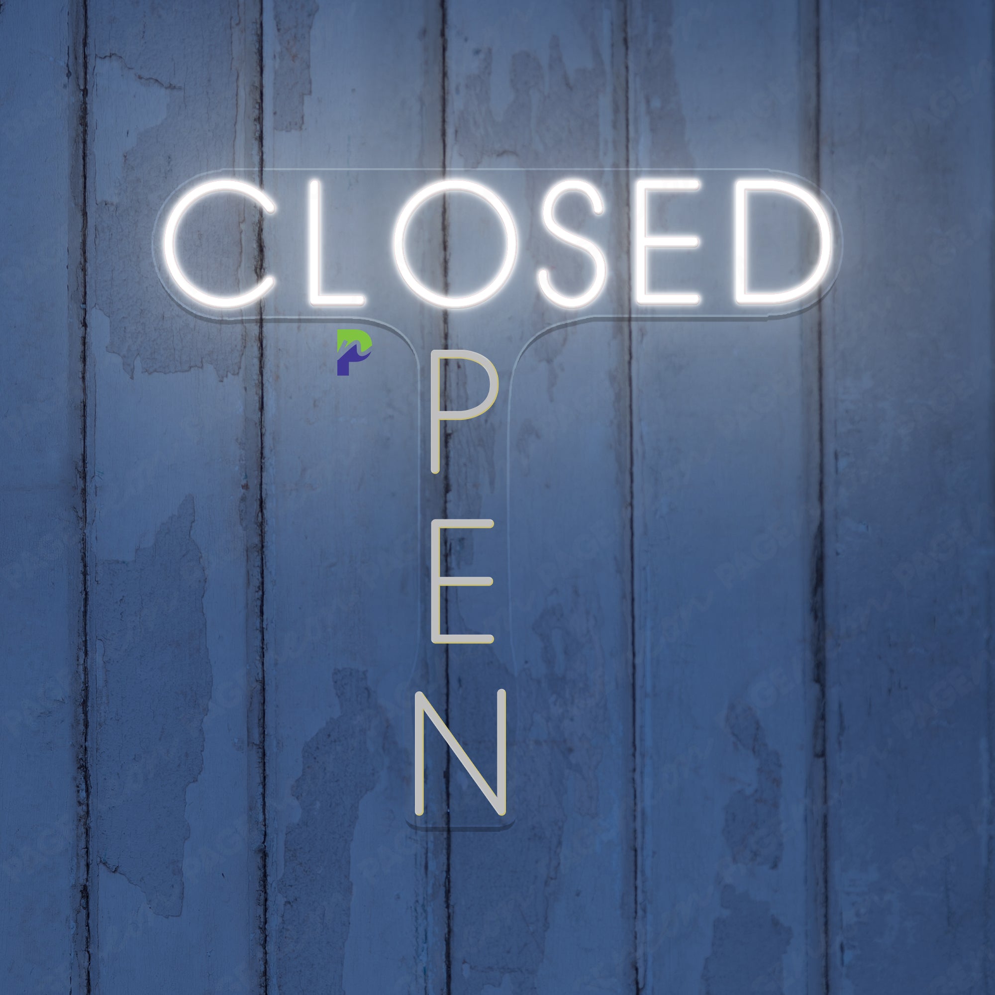 T-Shaped Open Closed Neon Sign Business Led Light