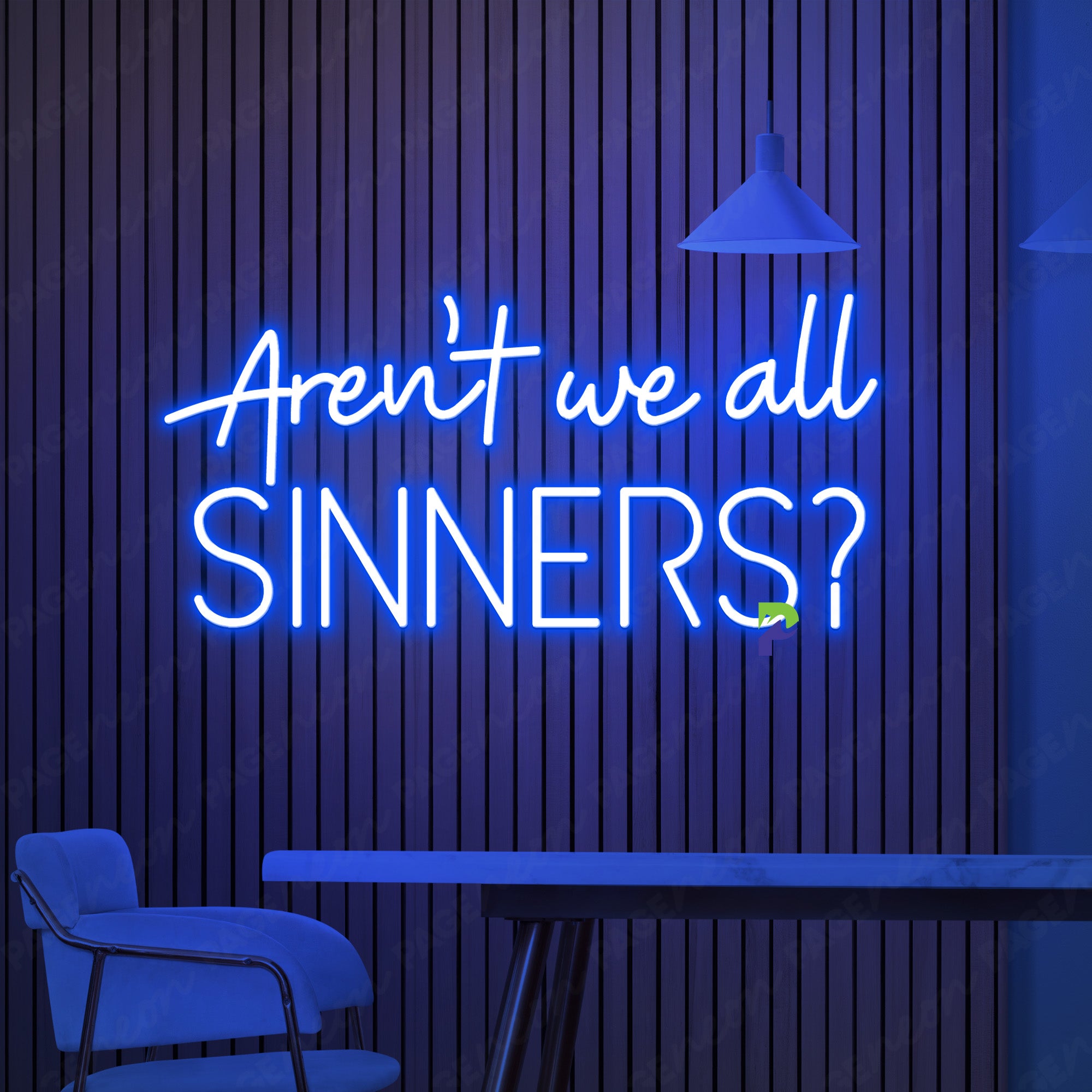 Aren't We All Sinner Neon Sign Word Led Light