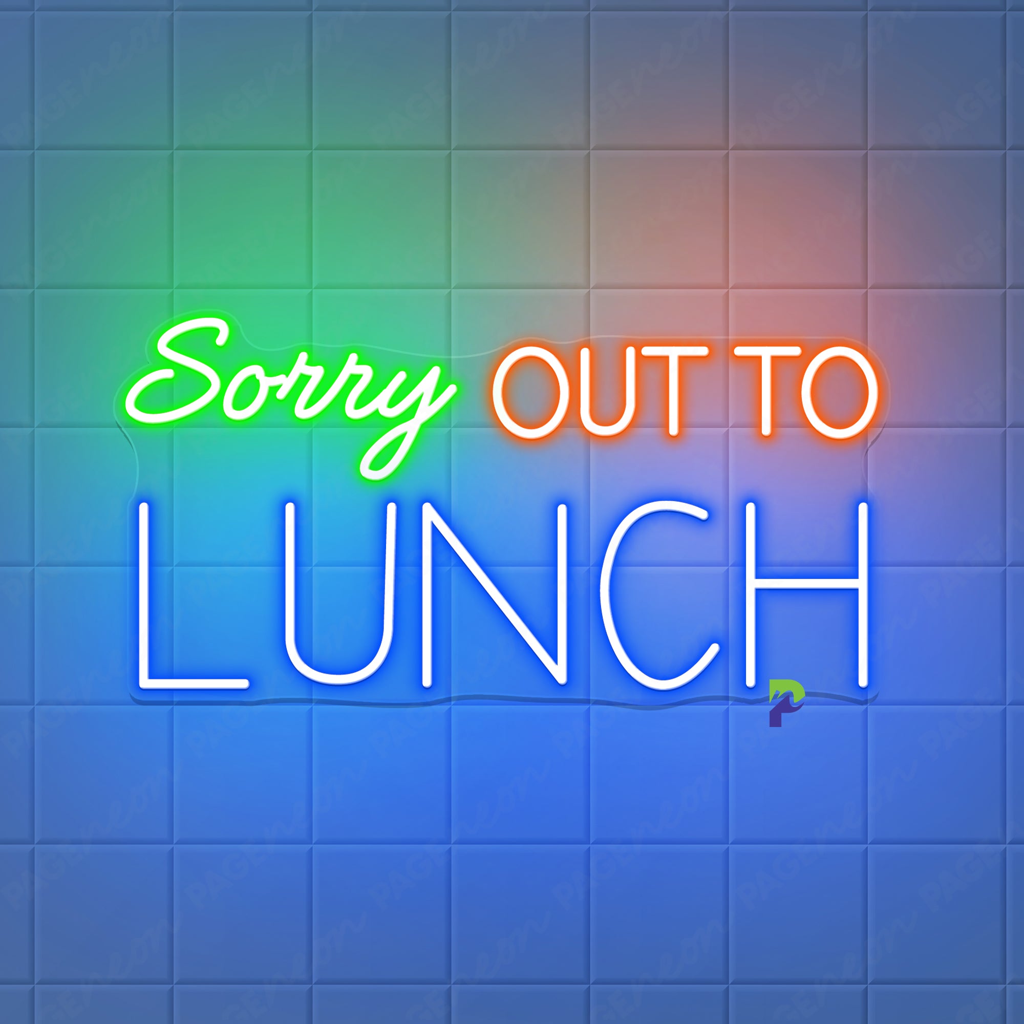 Sorry Out To Lunch Neon Sign For The Restaurant