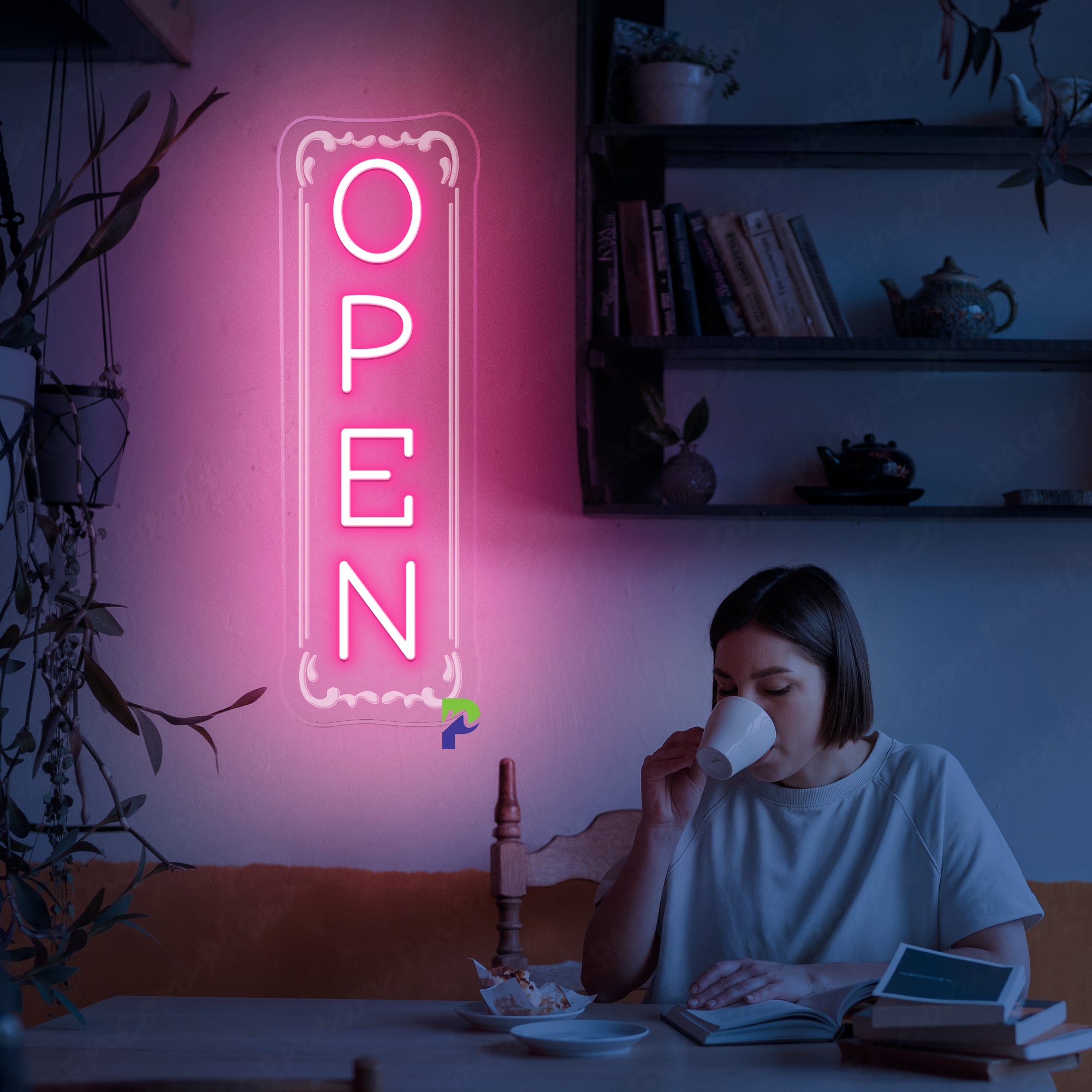 Vertical Open Neon Sign Neon Business Led Light