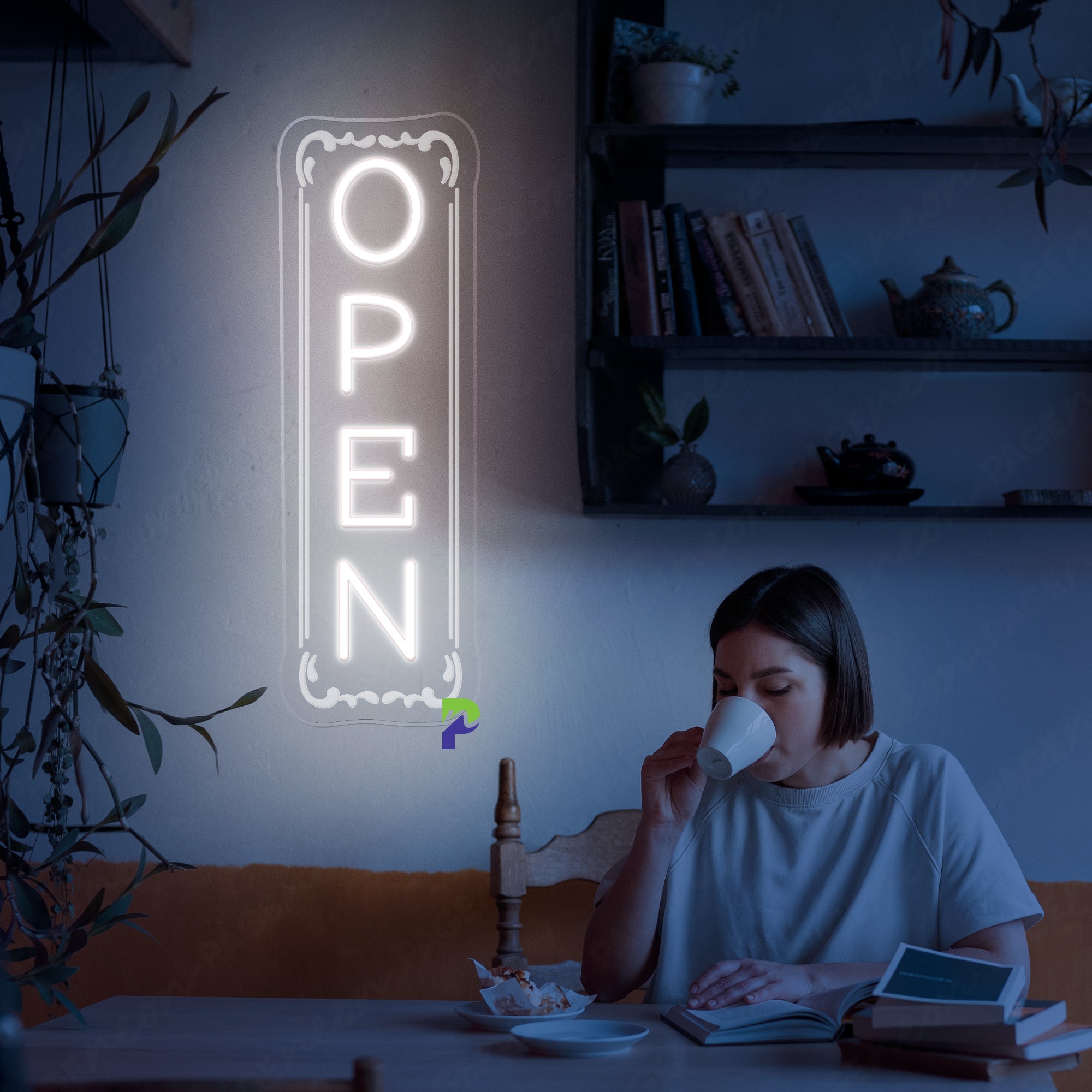 Vertical Open Neon Sign Neon Business Led Light