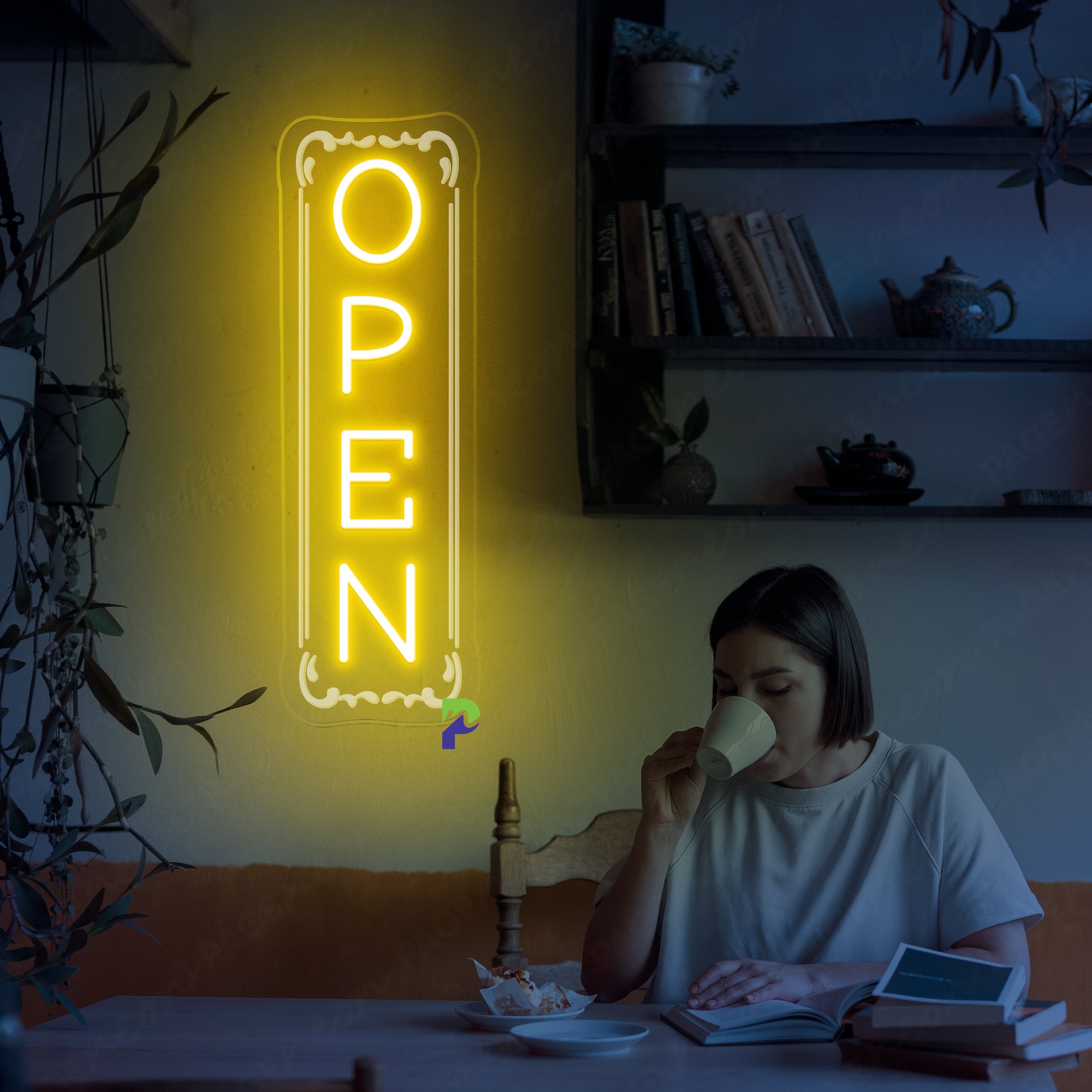 Vertical Open Neon Sign Neon Business Led Light