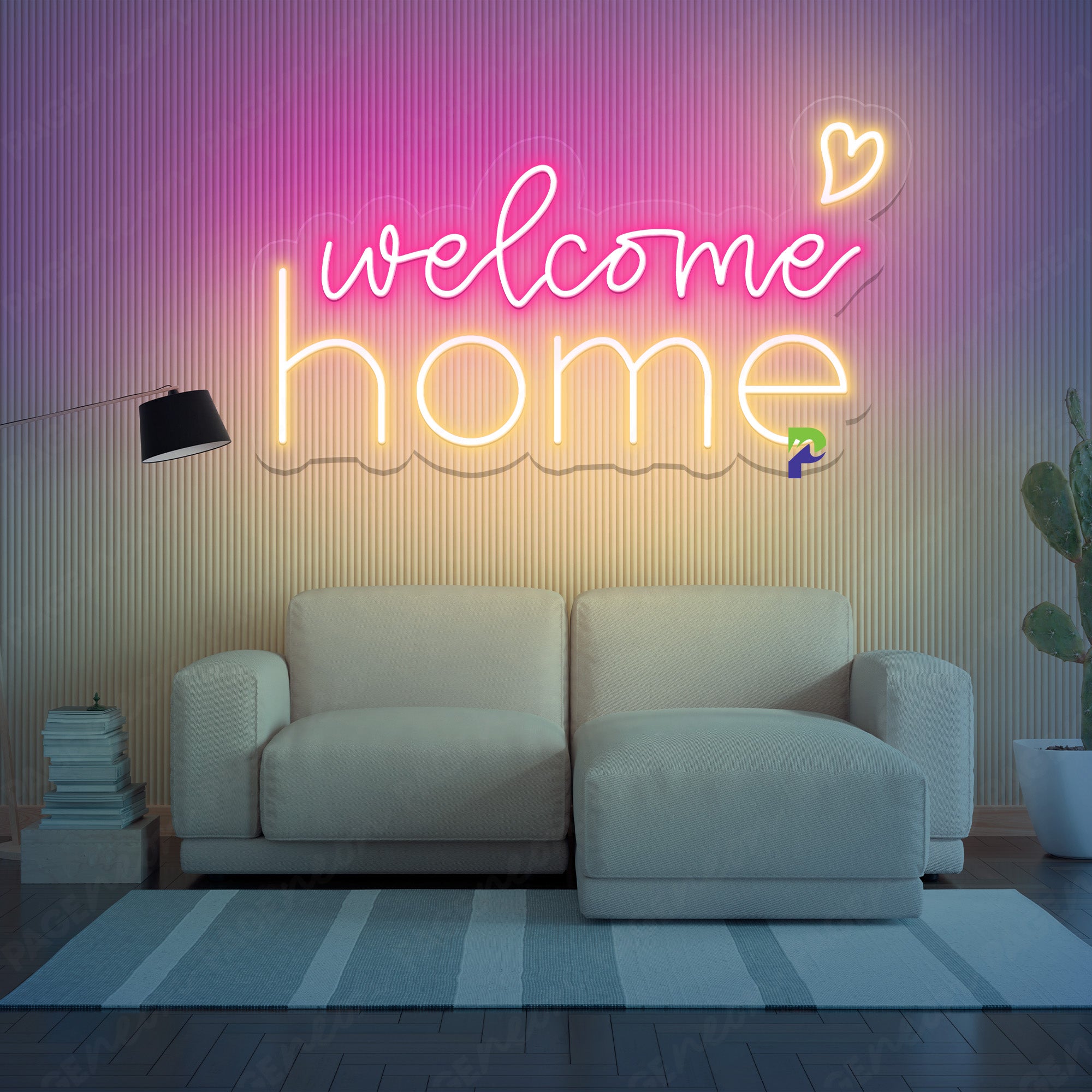 Welcome Home Neon Light Warm Inviting Led Sign