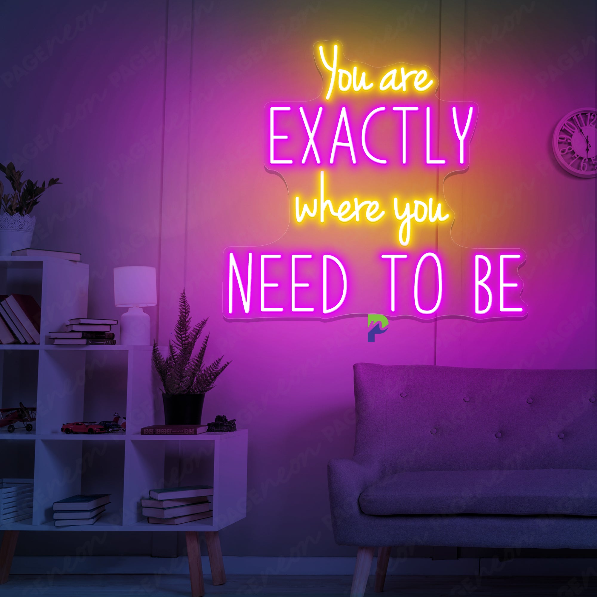 You Are Exactly Where You Need To Be Neon Sign Led Light