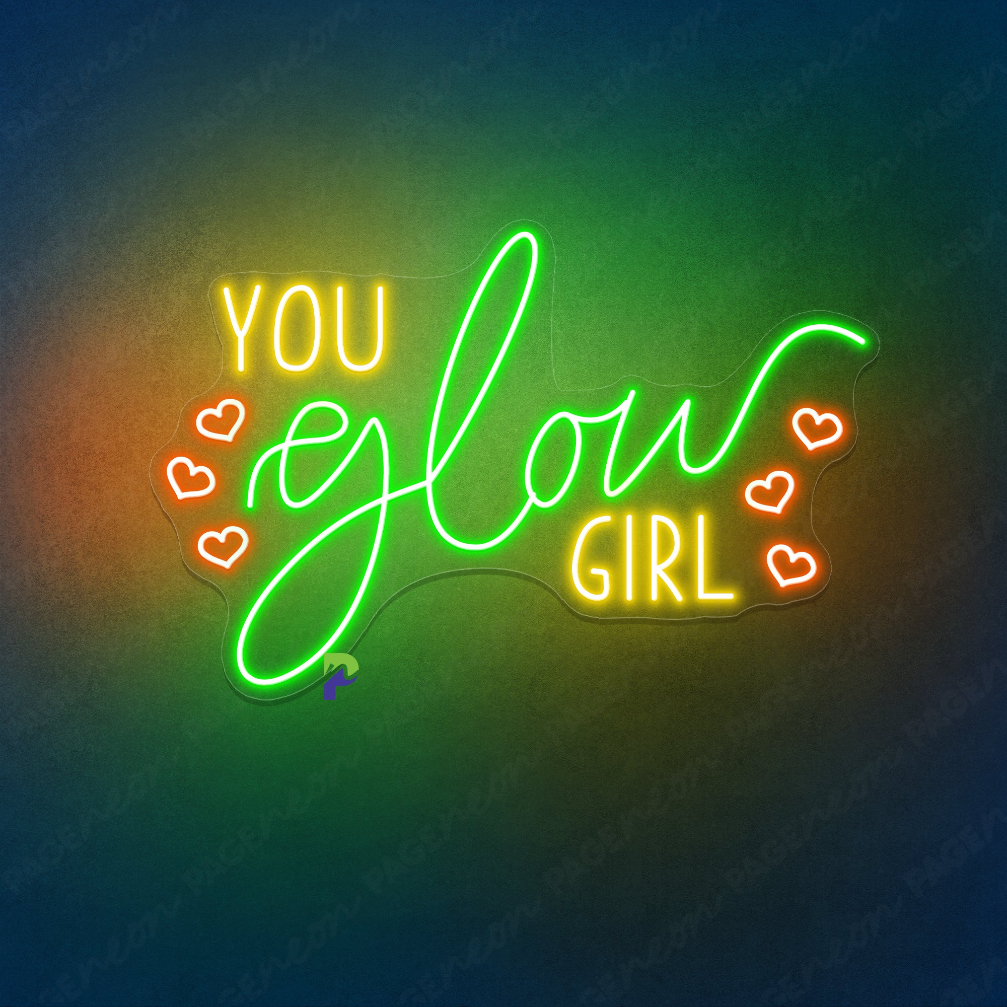 You Glow Girl Neon Sign Inspirational Led Light