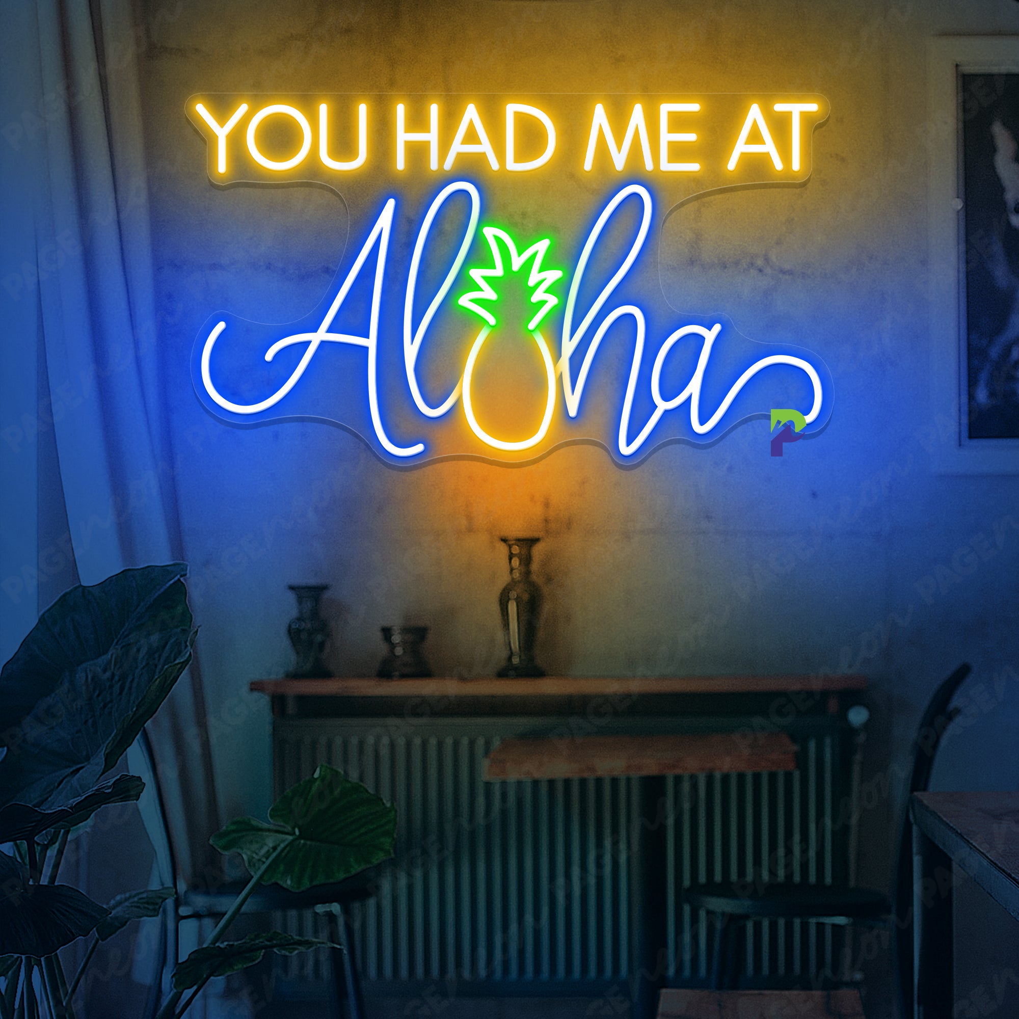 You Had Me At Aloha Neon Sign Led Light For Inspirational Spaces