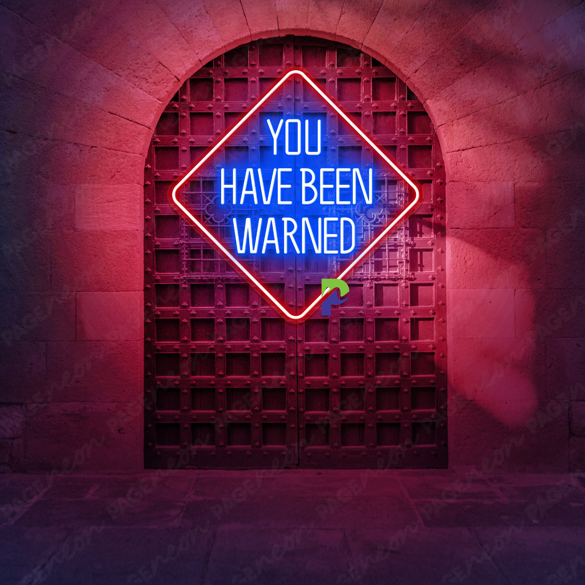 You Have Been Warned Neon Sign For Bar Led Light Man Cave