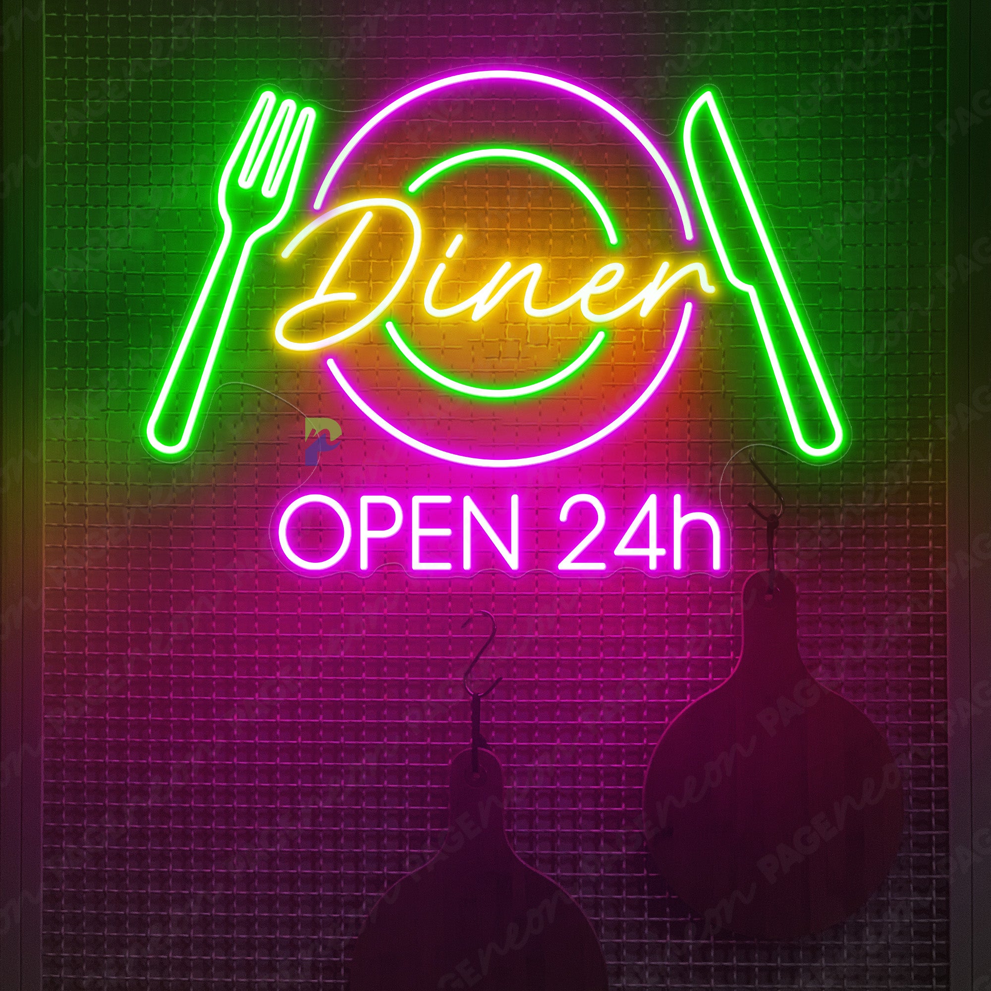 Neon Diner Sign Restaurant Led Light