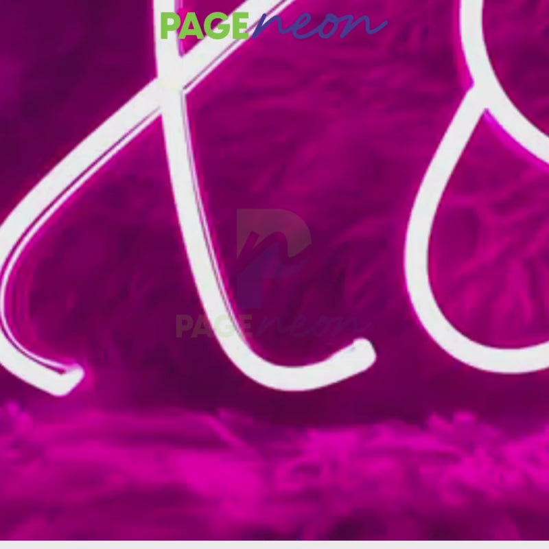 XOXO Neon Sign Love Led Light Video