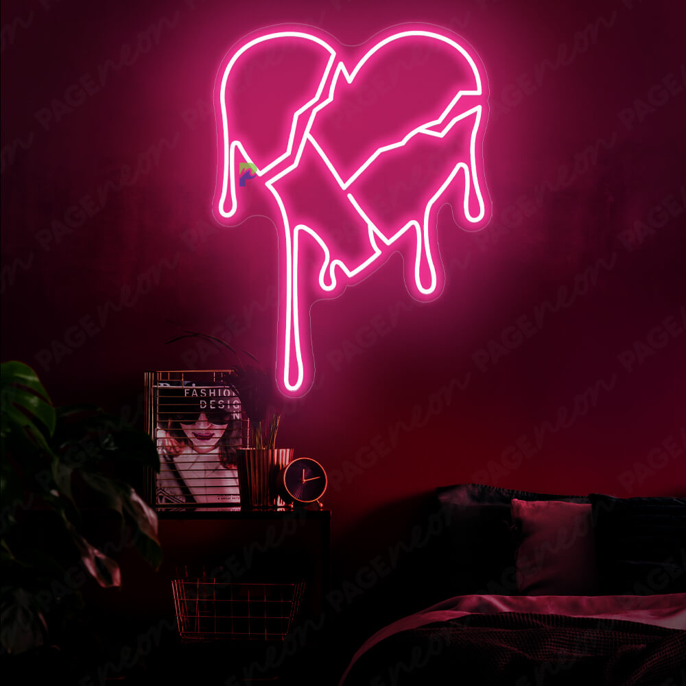 Broken Heart Neon Sign