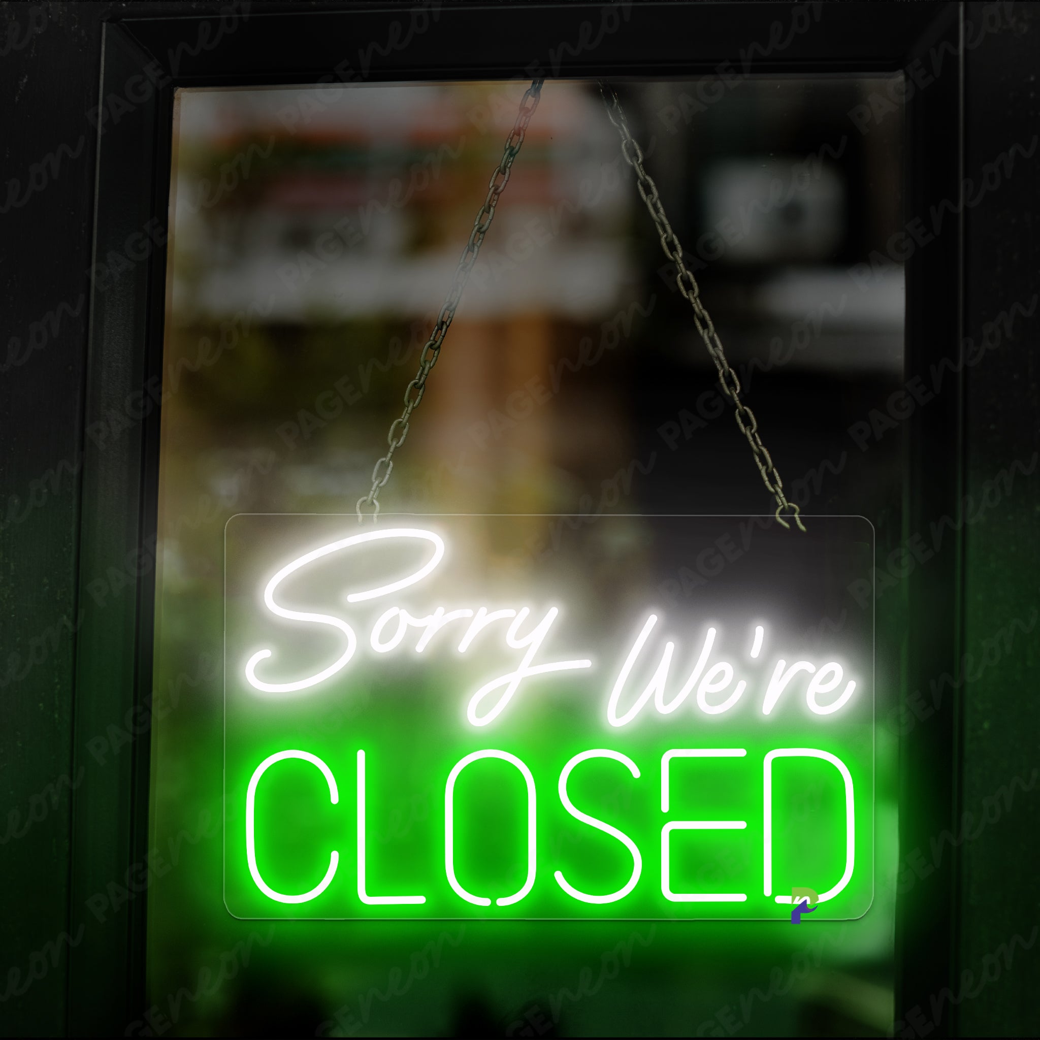 Closed Neon Sign Business Led Sign Green