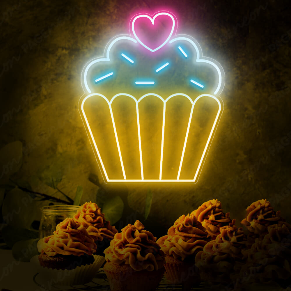 Cupcake Neon Sign Food Bakery Led Light 2
