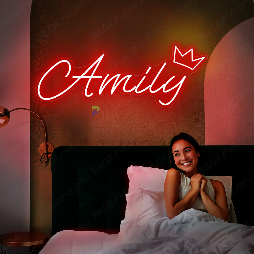Custom Neon Signs Led Name Light Crown