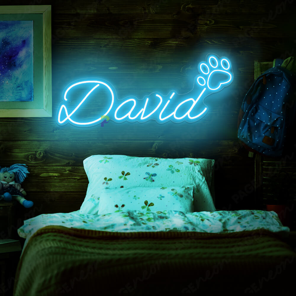 Custom Neon Signs Led Name Light Paw