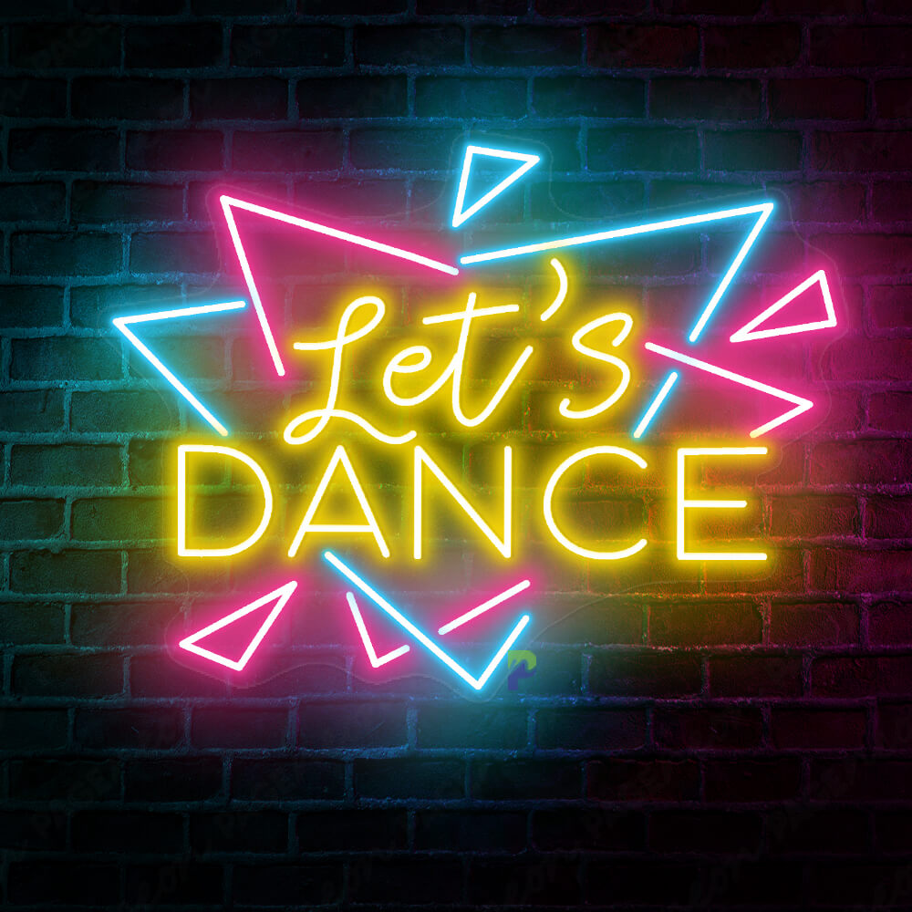Dance Neon Sign Let's Dance Led Light for Party - PageNeon