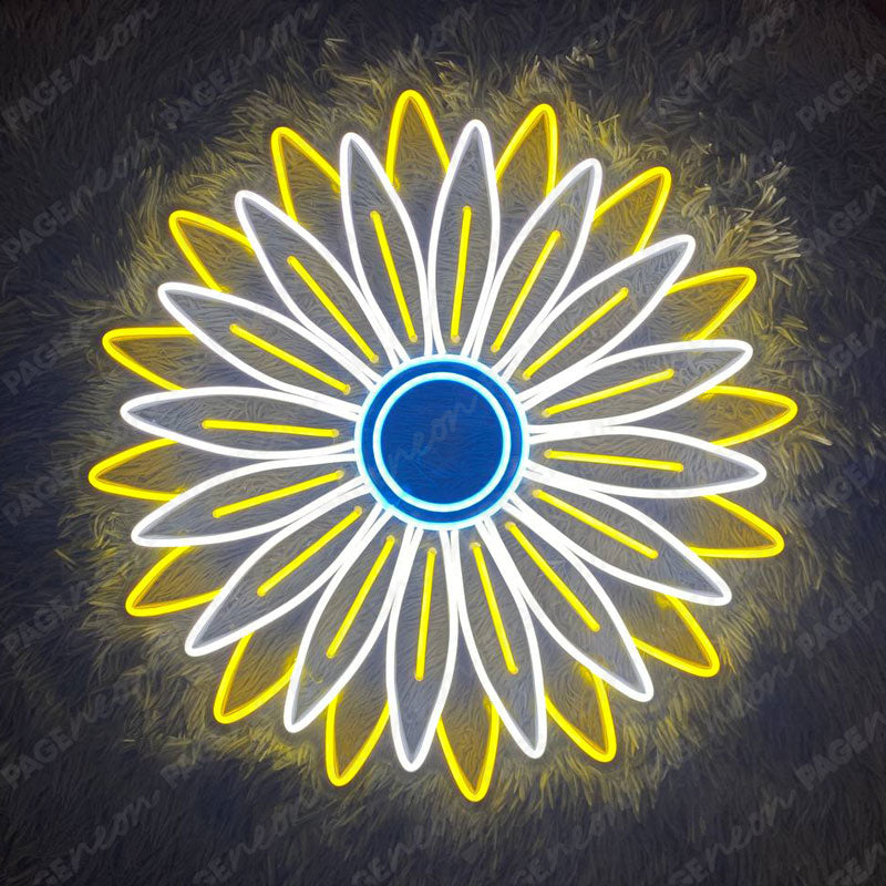 Flower Neon Sign Sunflower Neon Light Feature